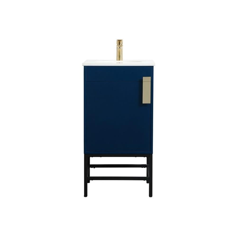 Modern 32-Inch Single Bathroom Vanity with Under Sink Storage - Elegant Black Bathroom Organizer Cabinet for Small Space & Apartment Decor