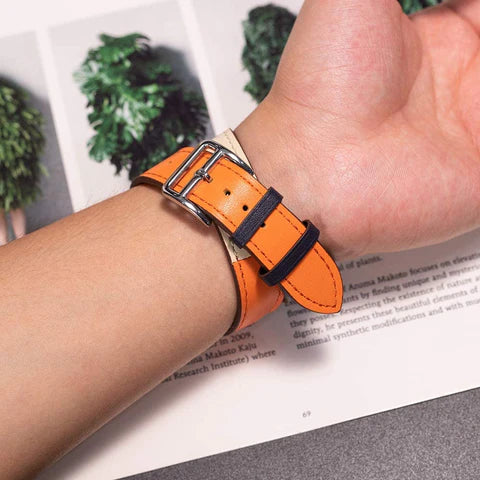 Double Tour Leather Bracelet for Women - Genuine Leather Adjustable Wrap Bracelet - Boho Chic Jewelry for Casual & Formal Wear - Perfect for Everyday Style & Gift Giving