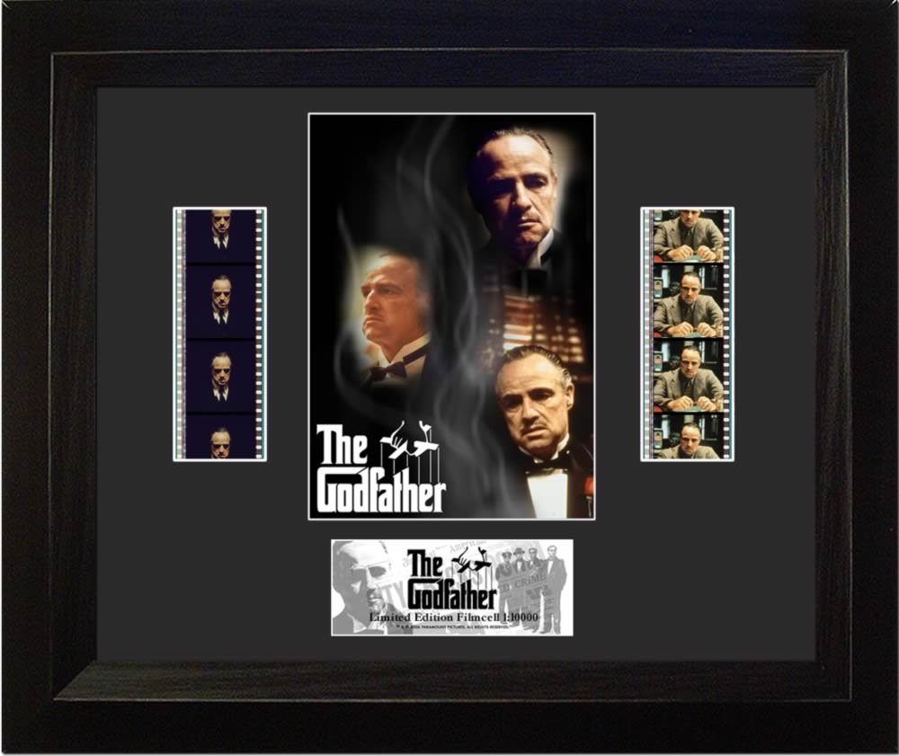 The Godfather Movie Poster - Double Film Cell Collectible - Perfect for Home Theater Decor, Man Cave, and Classic Film Memorabilia Displays