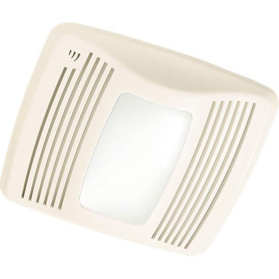 Broan QTXE110SFLT 110 CFM Ultra Quiet Bathroom Exhaust Fan with Humidity Sensor and LED Light - Perfect for Bathrooms, Laundry Rooms, and Small Spaces
