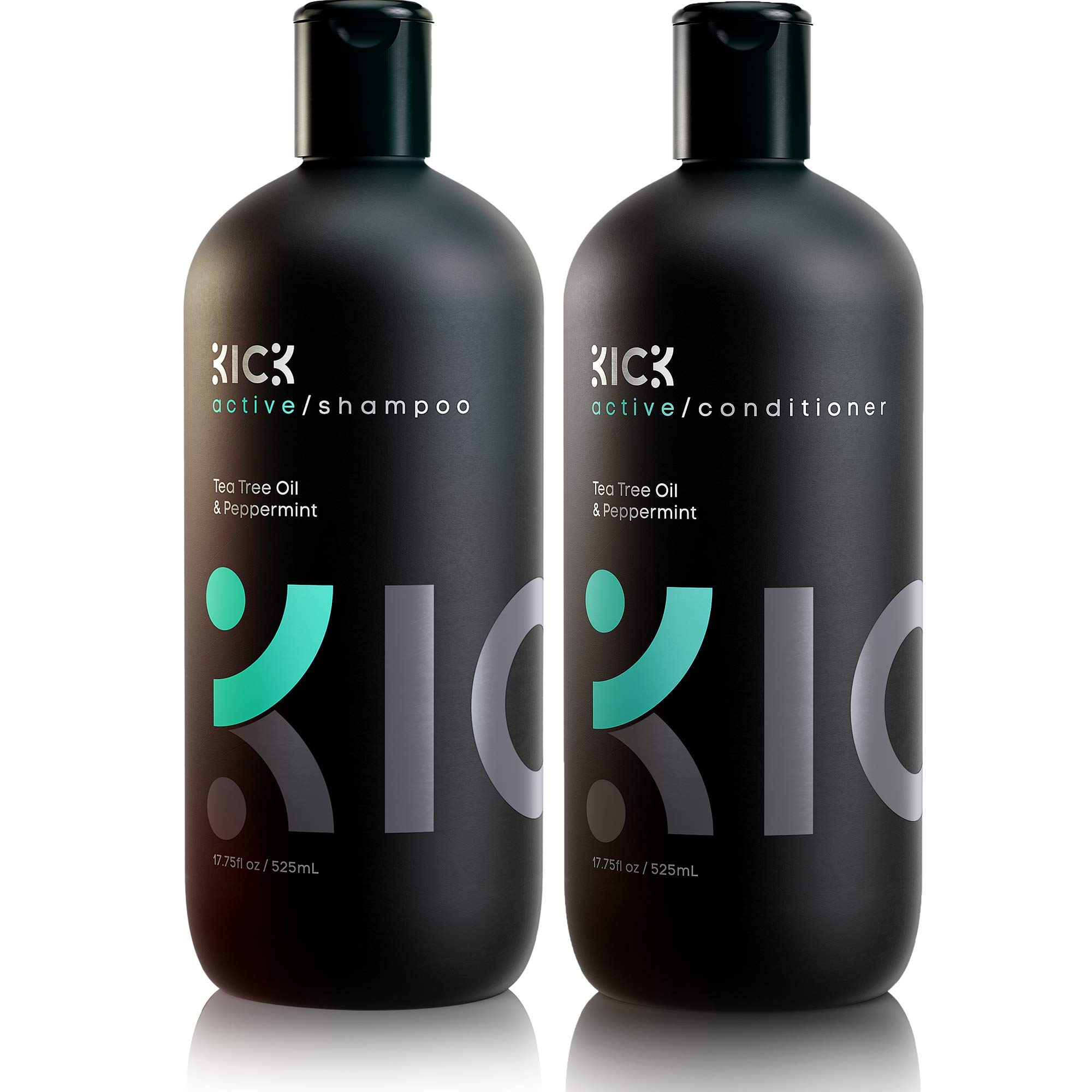 Tea Tree & Peppermint Shampoo and Conditioner Set for Men & Women - Anti-Dandruff Treatment for Itchy Scalp, Hair Loss Prevention & Thinning Hair Care - High Performance Hair Growth Bundle for Daily Use at Home or Gym