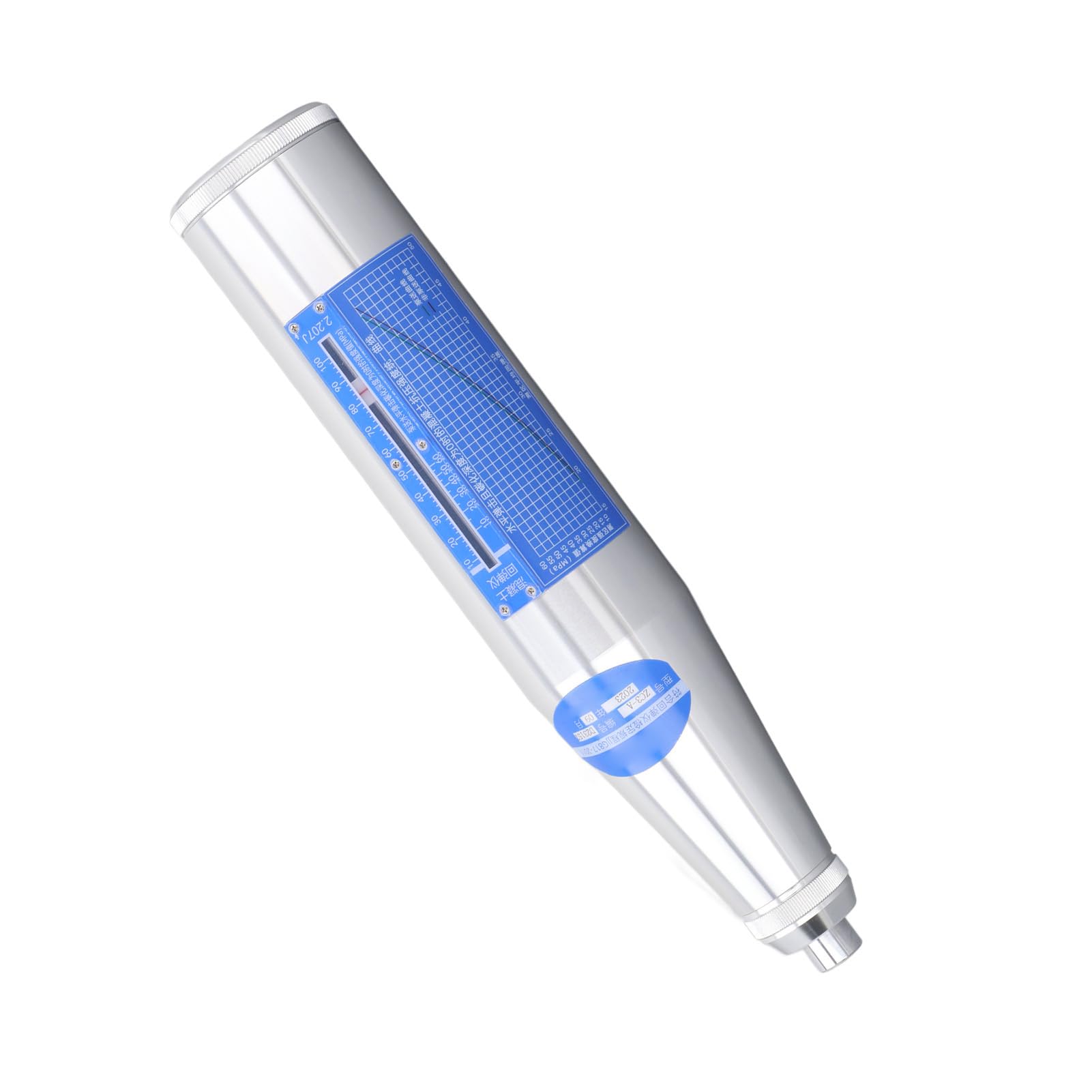 Stainless Steel Concrete Hammer Tester - Professional Resiliometer with Storage Case for Building Walls, Roads & Construction Projects | Perfect for Quality Control, Material Testing & Structural Assessment