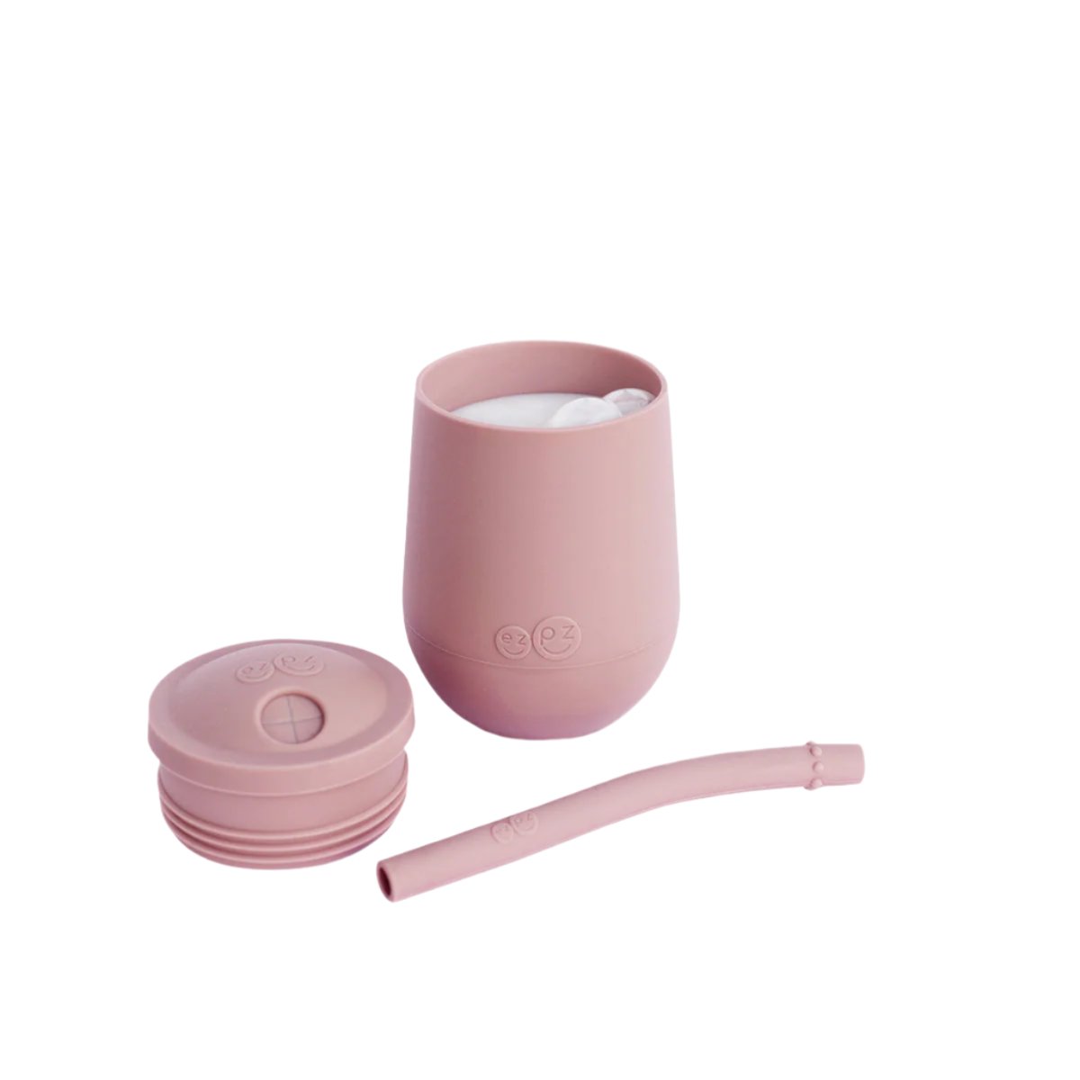 Ezpz Mini Cup with Straw - Toddler Sippy Cup Training System for Easy Drinking - Perfect for Babies and Kids at Home, Travel & Daycare