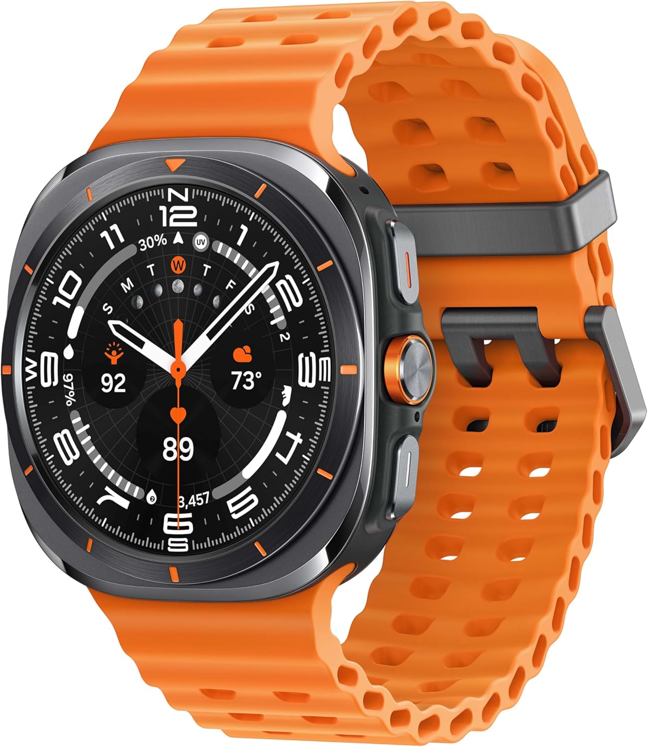 SAMSUNG Galaxy Watch Ultra 47mm Titanium Smartwatch (Renewed, Gray) - GPS + Cellular, AI Health Tracker with Heart Rate Monitor, Sleep Tracking & Fitness Features | Perfect for Workouts, Running & Daily Activity Monitoring
