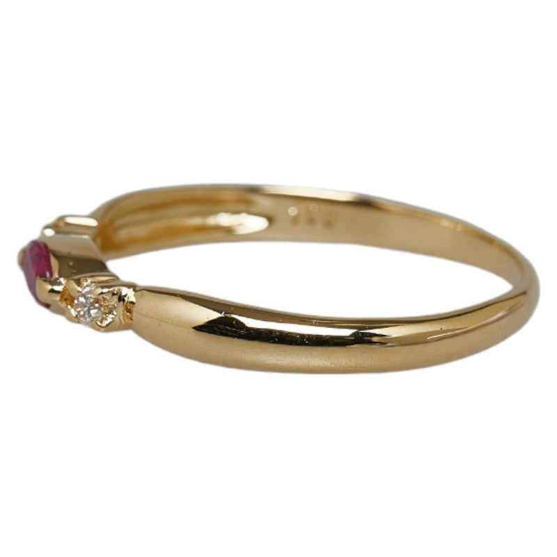 18K Gold Ruby & Diamond Ring for Women - Elegant Vintage Style Engagement & Wedding Jewelry Gift - Perfect for Anniversaries, Proposals & Special Occasions
