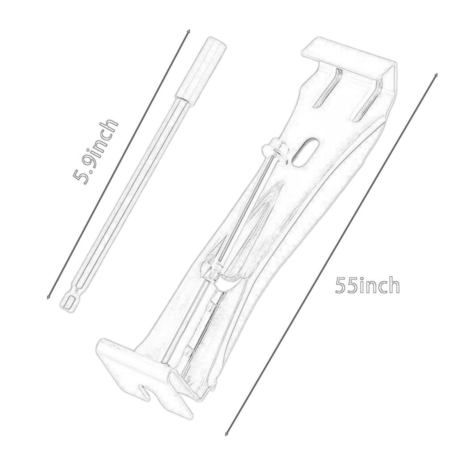 Heavy Duty 5 Inch Gutter Clips - 55 Pack Sturdy Hidden Hangers for Sagging Rain Gutters | Nut Driver Compatible | Perfect for Home Roof Drainage & Gutter Repair