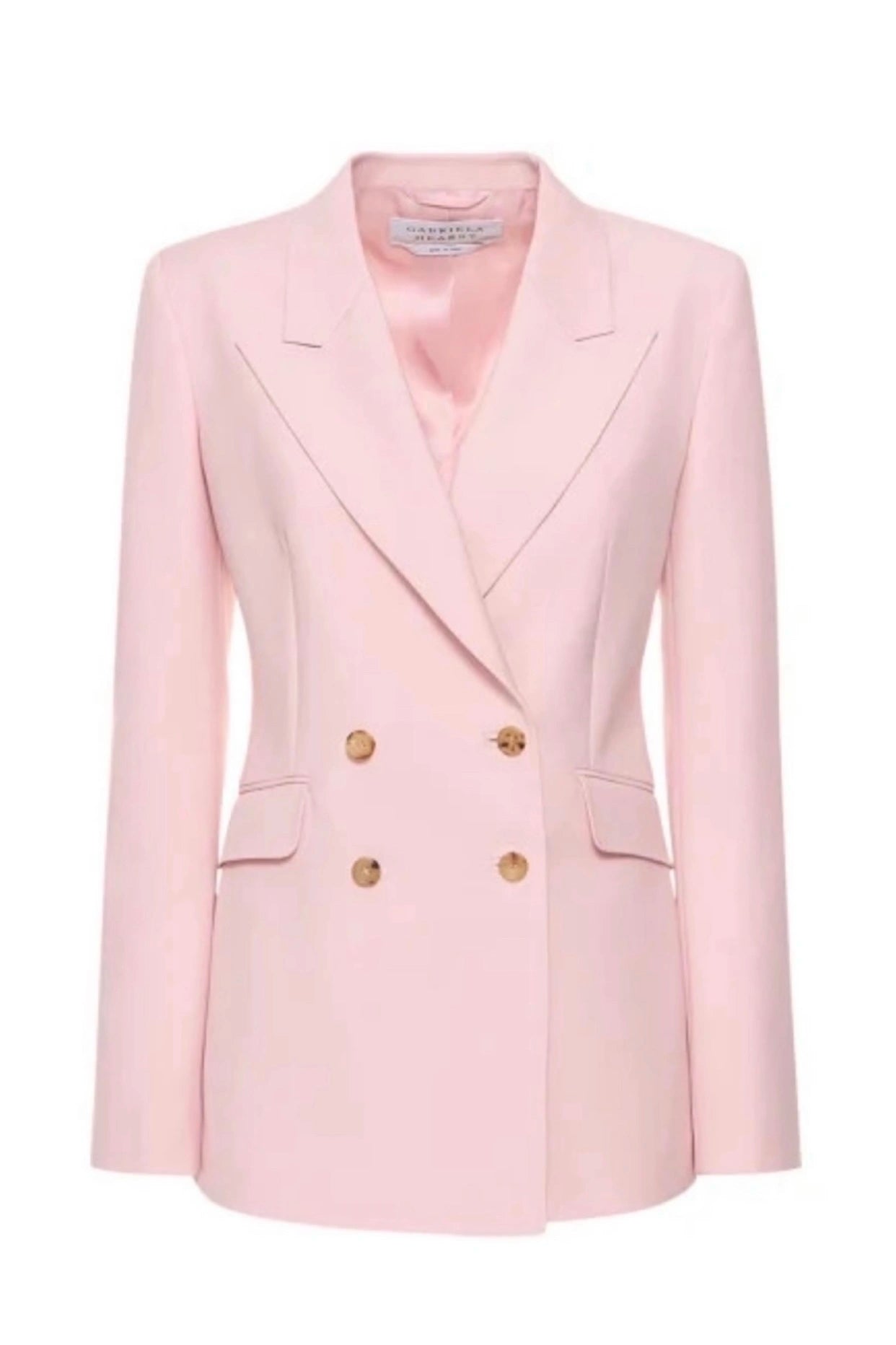Angela Blazer in Blush - Women's Sportswear Wool Blazer Jacket for Office, Business & Formal Occasions