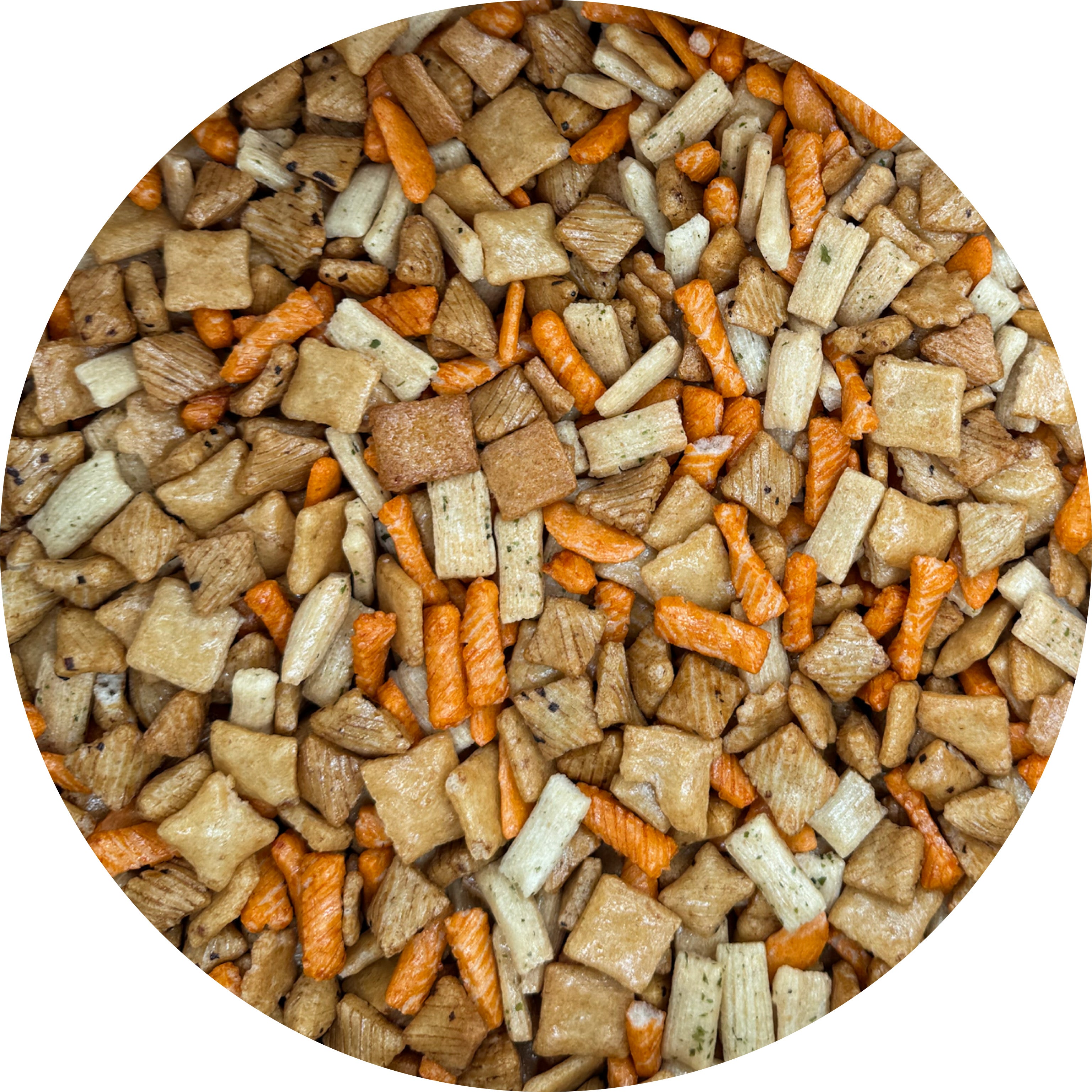 Jack's Snack Mix Rice Cracker - 22lb Bulk Case | Crunchy Asian-Style Rice Crackers for Parties, Snacking & Office Break Rooms