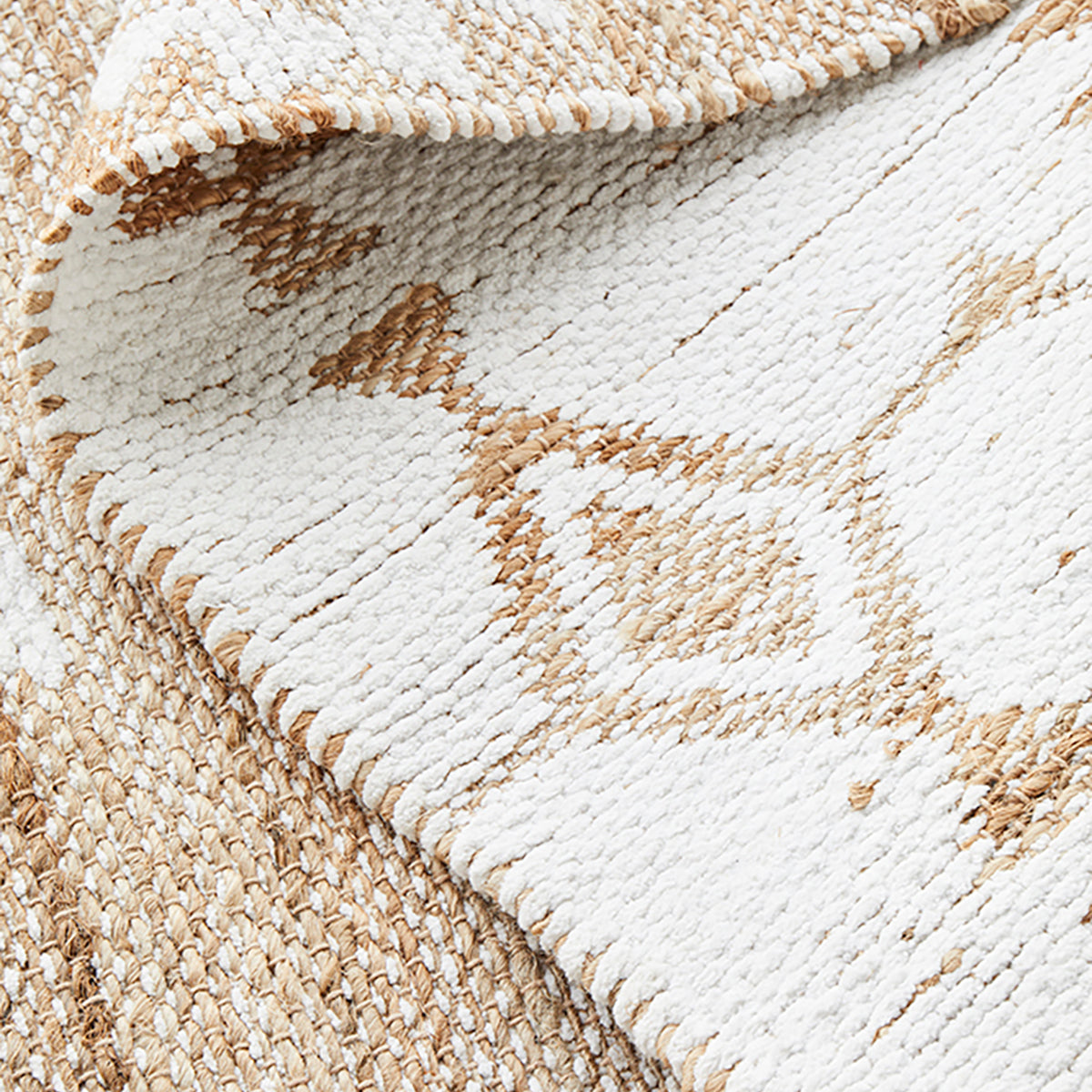 Bodhi Quinton Natural Fiber Rug - Handwoven Jute Area Rug for Living Room, Bedroom, or Boho Home Decor