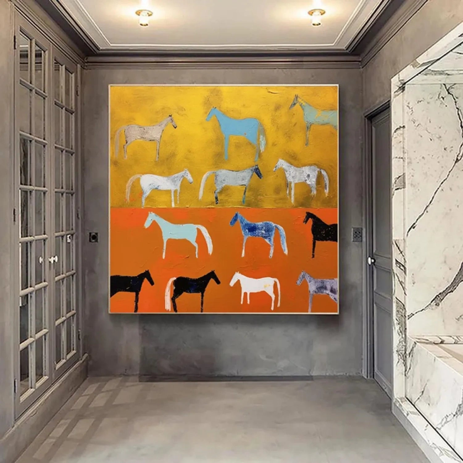 Animal Art Painting #AP127 - Handmade Wildlife Canvas Art for Home & Office Decor | Perfect for Living Room, Bedroom, or Gift