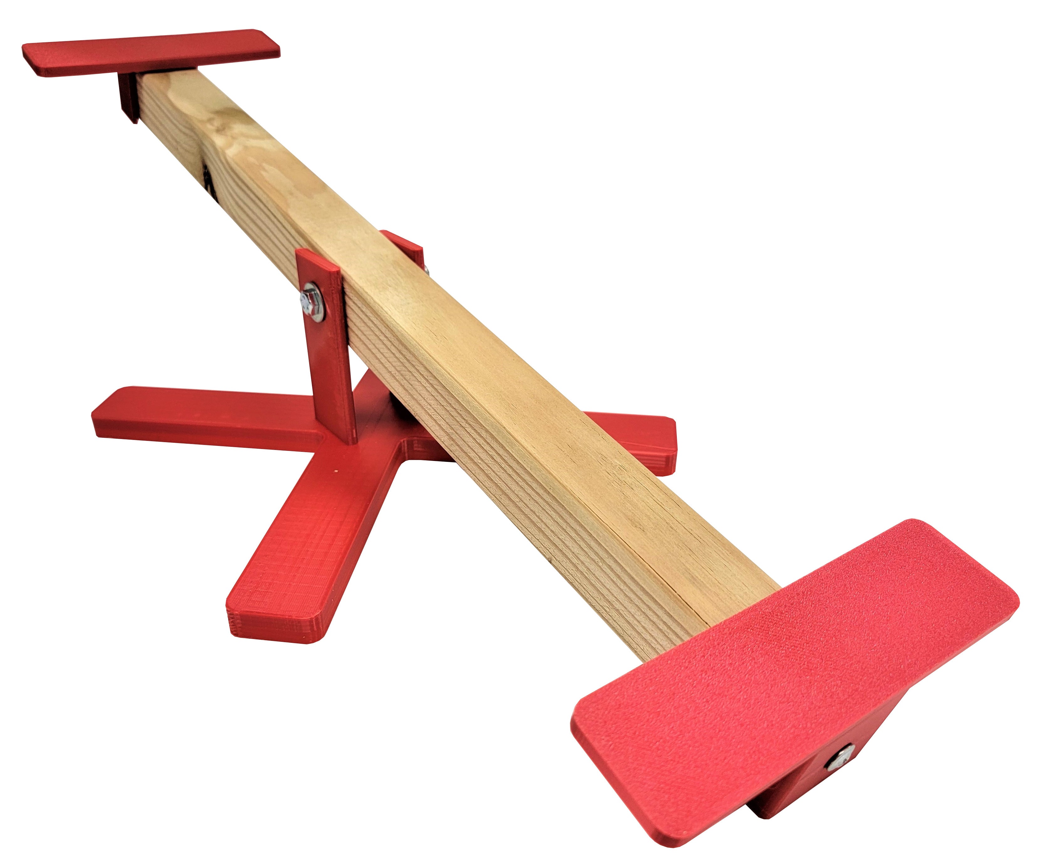 22 Inch Long Red Chicken Teeter Totter Seesaw - Durable Poultry Perch for Backyard Hens, Coop Accessories & Chicken Toys - Perfect for Chicken Playground, Farmyard Fun & Bird Entertainment