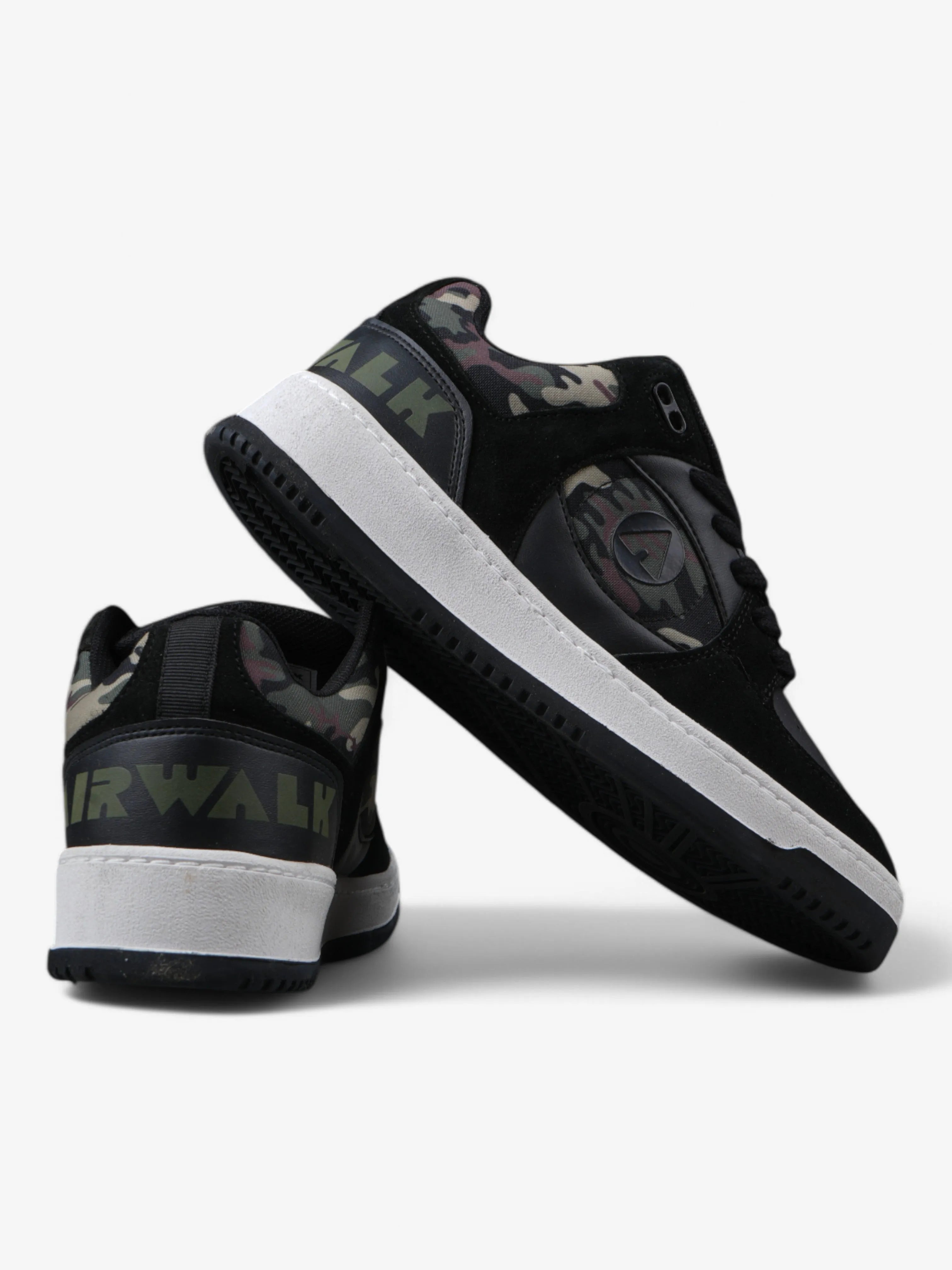 Airwalk Throlle Black Green Sneakers - Comfortable Casual Shoes for Men & Women - Perfect for Walking, Running, and Everyday Wear