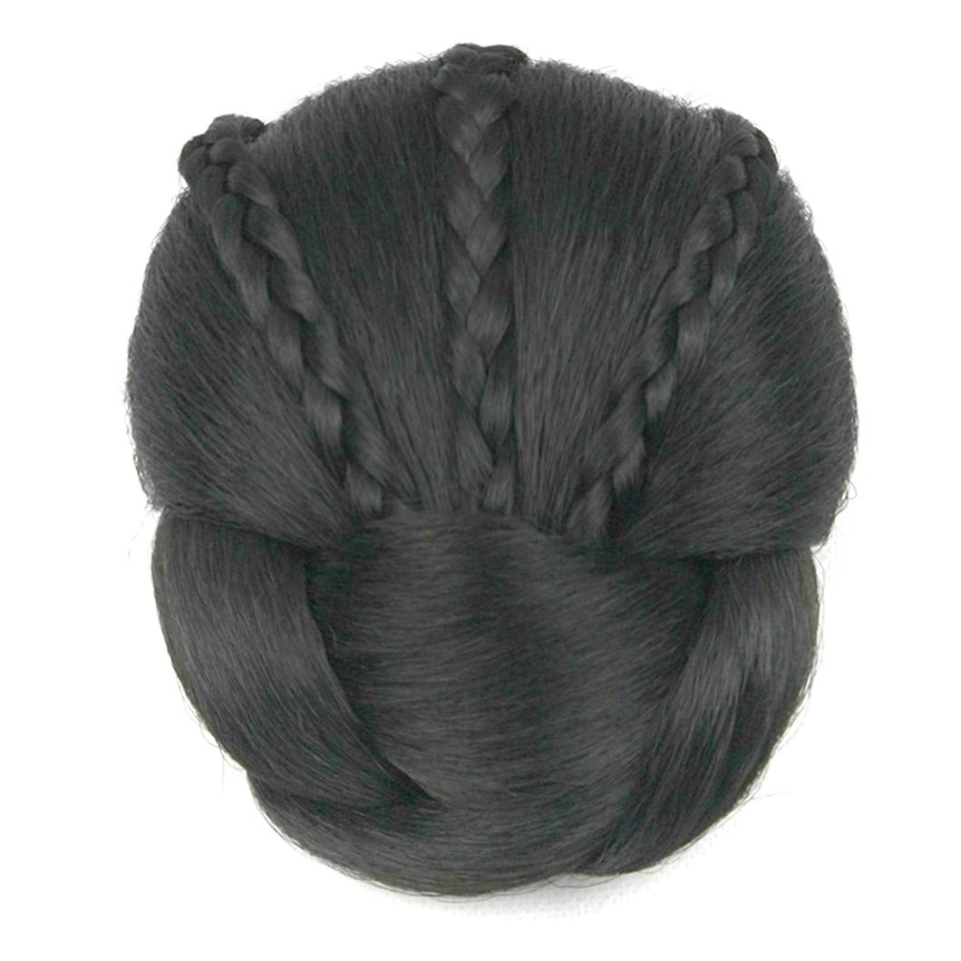 6 Colors Synthetic Braided Hair Bun Donut - Clip In Hair Rollers & Headwear Accessories for Women | Perfect for Parties, Weddings & Everyday Styling