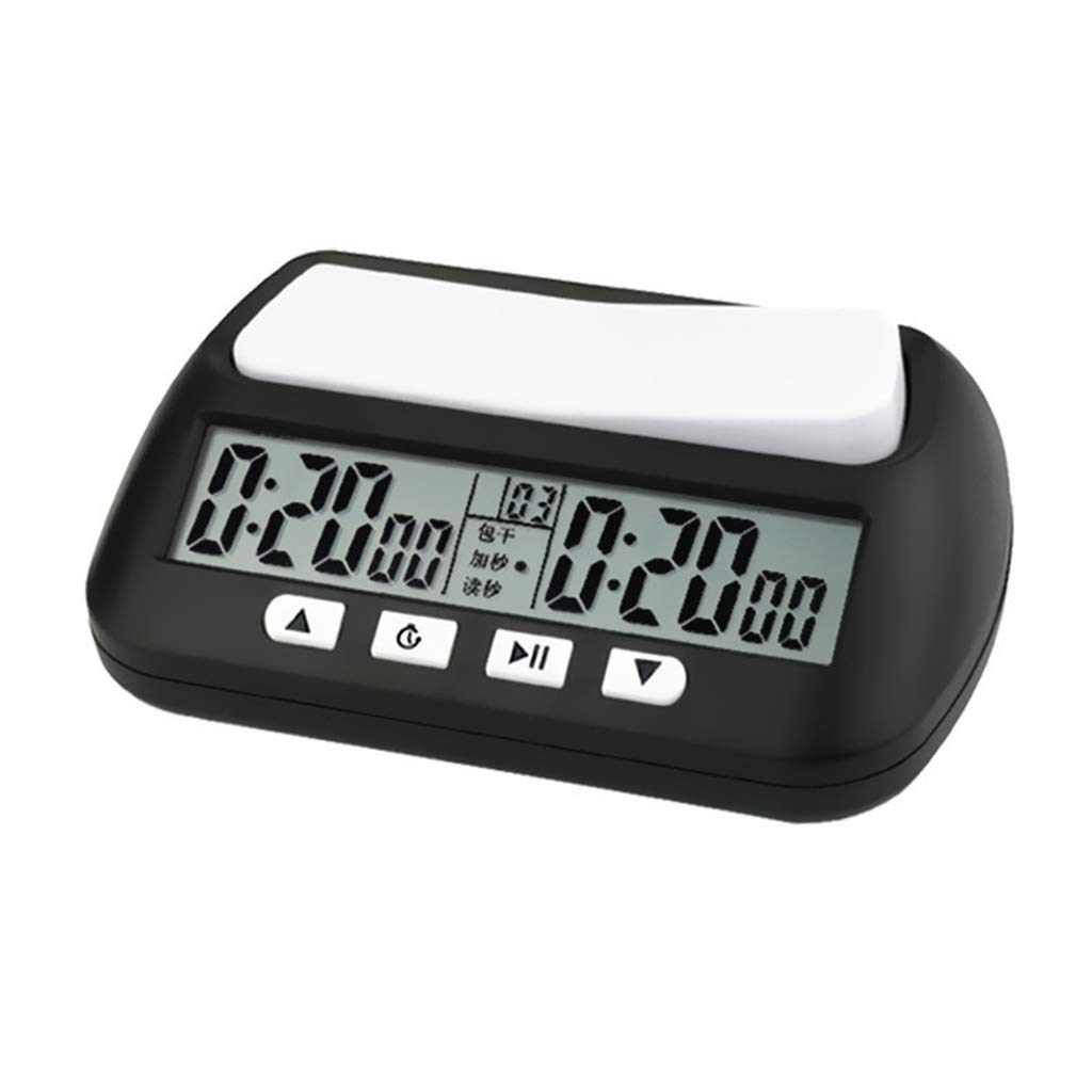 Professional Digital Chess Clock with Count Up/Down Timer - Electronic Board Game Accessory & Bonus Competition Hour Meter - Perfect for Tournaments, Clubs, and Home Play
