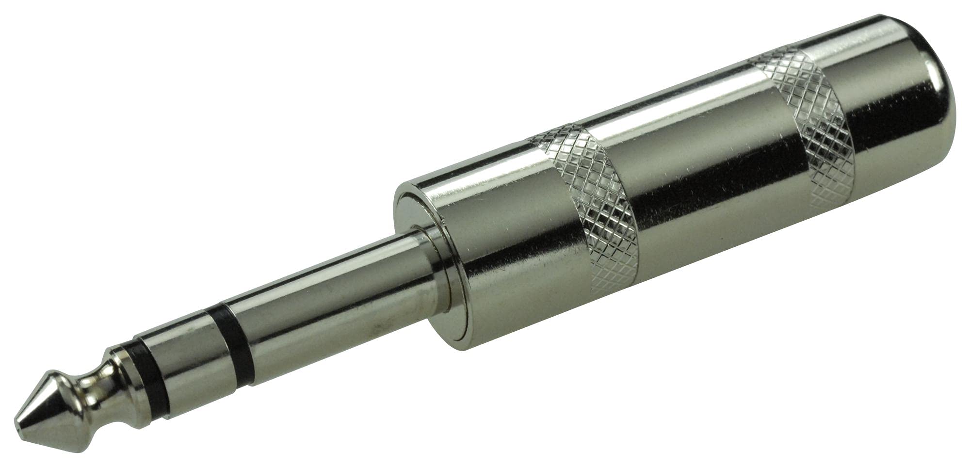 6-Pack SPC15320 3.5mm Phone Audio Connector Plug - 6.35mm Nickel Plated Metal Body Cable Mount (3 Contacts) - Perfect for Headphones, Microphones & Audio Equipment Repair