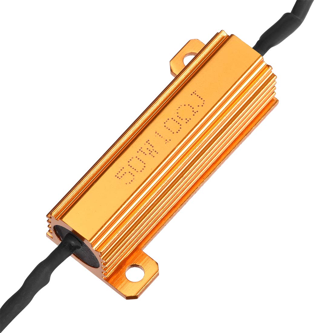 50W 10 Ohm Load Resistor Kit (6-Pack) - Fix LED Bulb Hyper Flash & Blink Error Codes - Compatible with LED Turn Signals & License Plate Lights - Perfect for Car, Truck, Motorcycle & RV Lighting Upgrades