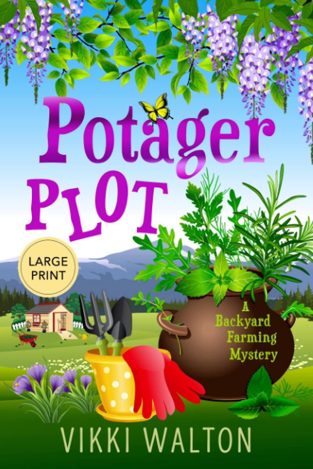 Potager Plot: A Cozy Mystery Novel with Romance - Backyard Farming Mystery Series | Perfect for Book Clubs & Relaxing Evenings