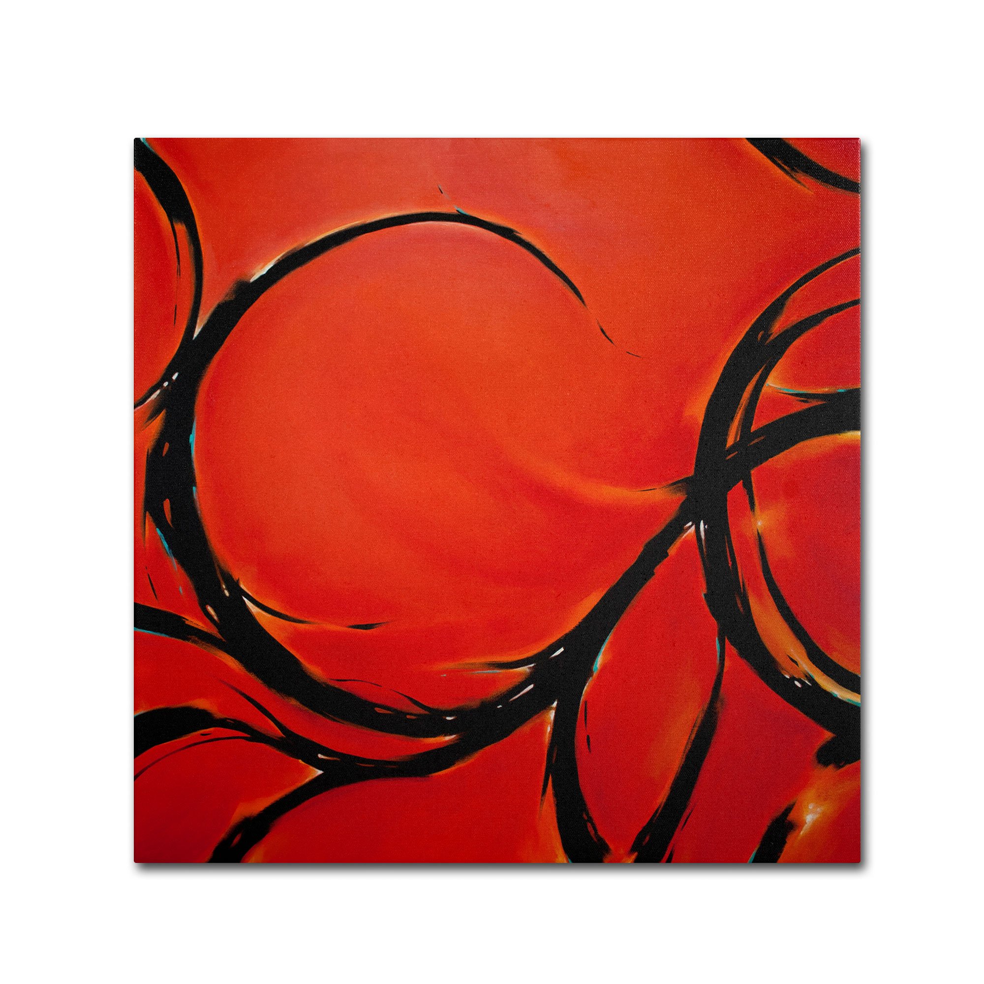 Trademark Fine Art 'Red Dream' Canvas Art by CH Studios - Modern Abstract Wall Decor for Living Room, Bedroom & Office