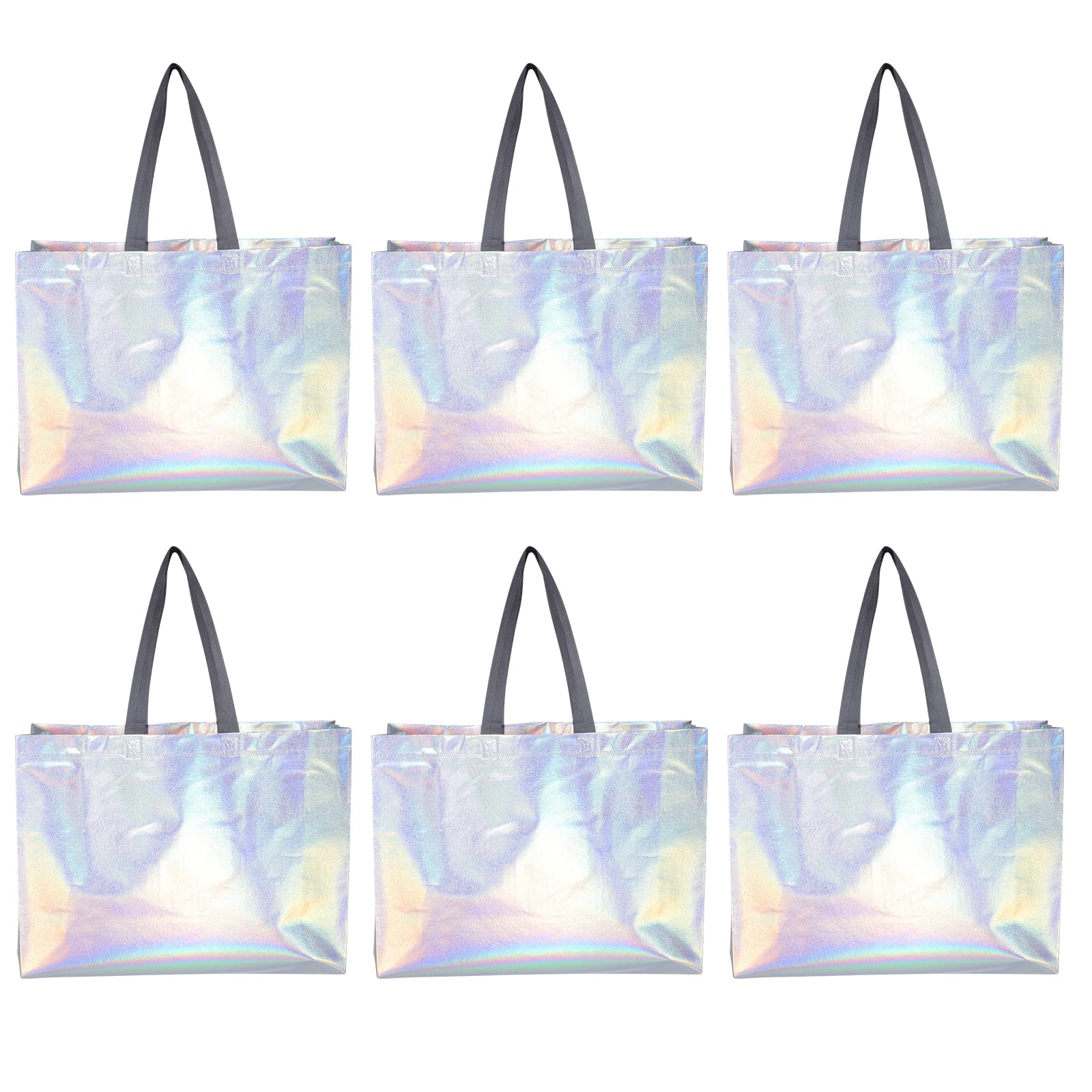 TENDYCOCO 6-Piece Non-Woven Gift Bags Set - Reusable Shopping Tote Bags with Handles for Gift Wrapping, Party Favors & Eco-Friendly Grocery Shopping
