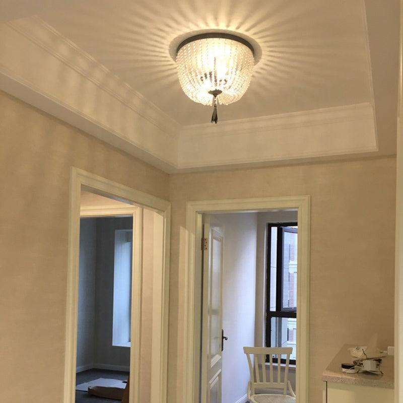 Dauphine Crystal Ceiling Light Fixture - Elegant Modern Chandelier for Dining Room, Bedroom & Living Room Lighting Decor
