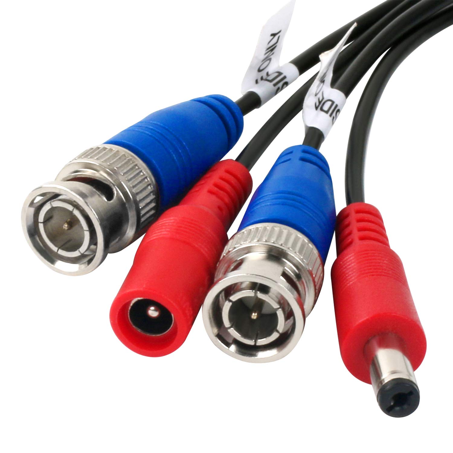 4 Pack 150 Feet BNC Video Power Cable with Connectors - High-Quality BNC Extension Wire for CCTV Security Camera & DVR Surveillance System - Perfect for Indoor/Outdoor Security Setup & Professional Monitoring