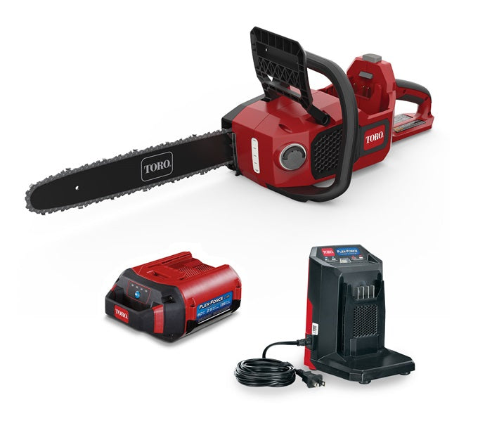 Toro 51850 60V MAX Battery-Powered Chainsaw with Flex Force Technology - Perfect for Tree Trimming, Firewood Cutting, and Landscaping