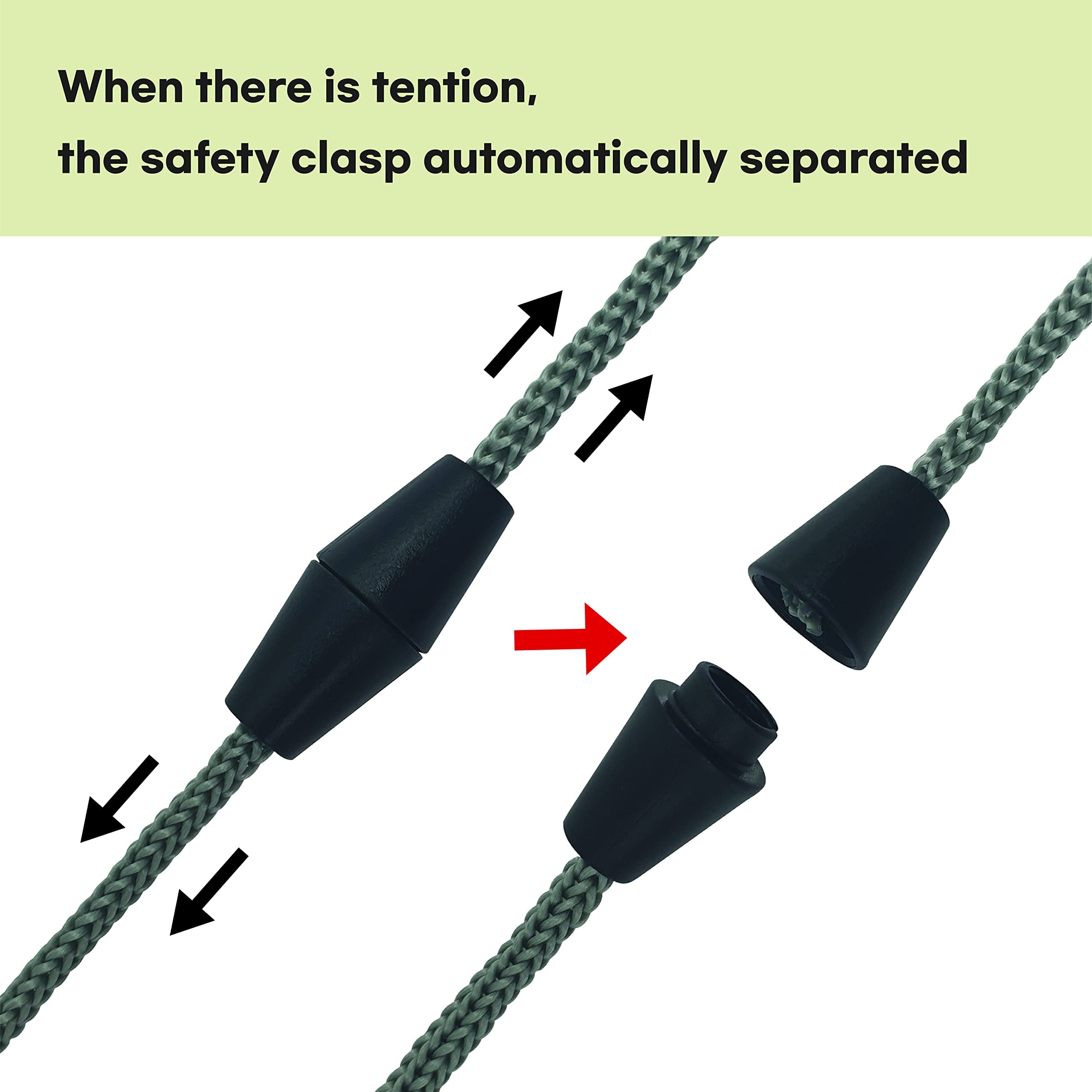 DELIGHT4U Kids Face Mask Lanyards 5-Pack - Safe Breakaway Strap for School & Travel