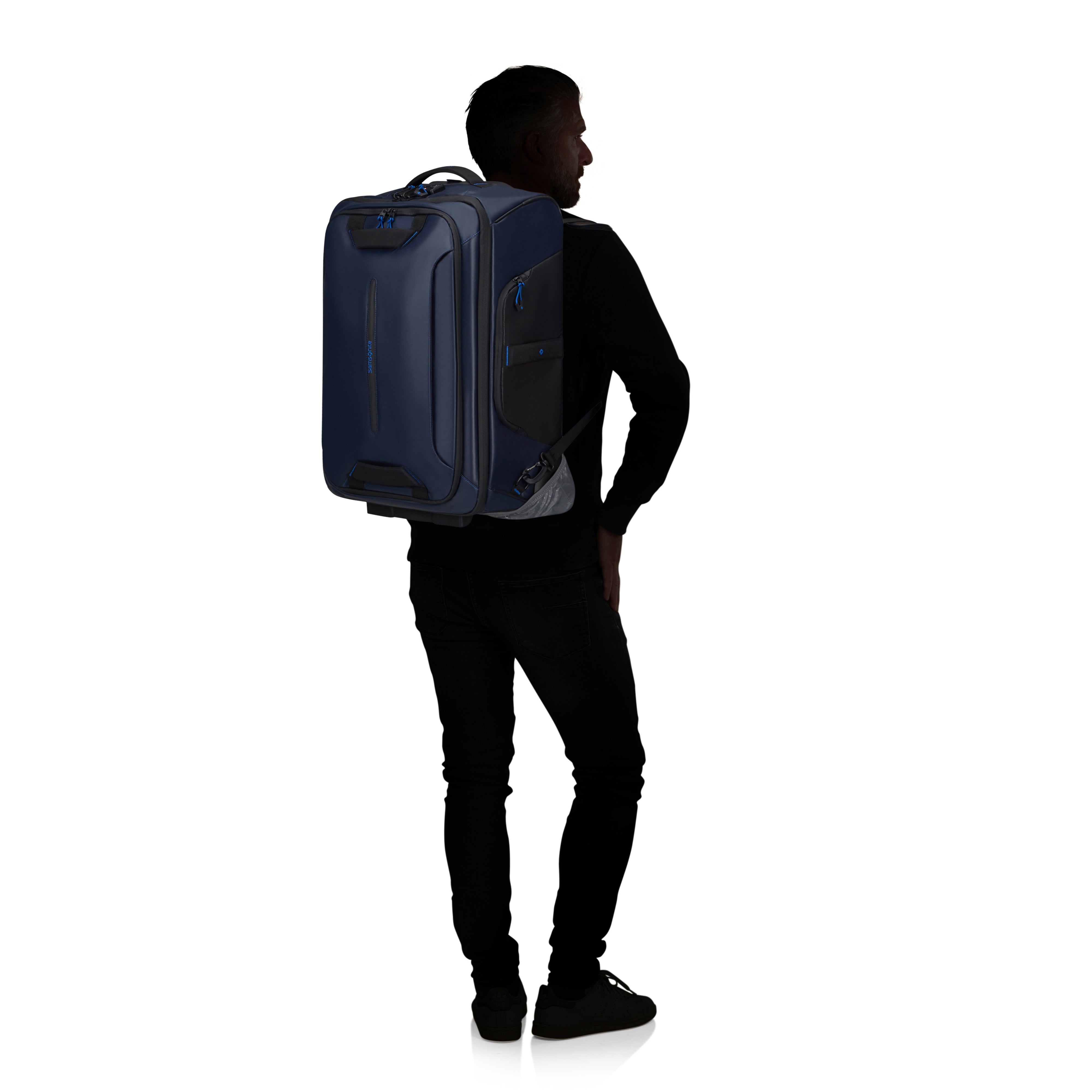 Samsonite Ecodiver 21.5 Inch Wheeled Duffle Backpack - Lightweight Carry-On Luggage for Travel, Gym & Weekend Getaways | Water-Resistant & Spacious Design