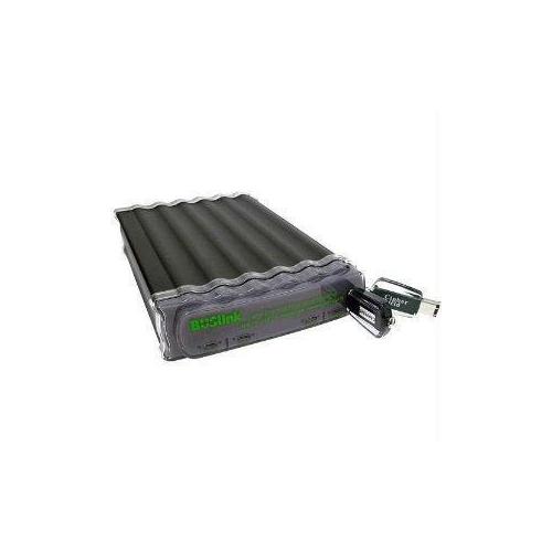 Secure External Hard Drive with AES 256-Bit Encryption - 5 Connection Interfaces (USB 2.0, USB 3.0, FireWire) for Data Storage & Backup - Perfect for Business, Home & Travel Use