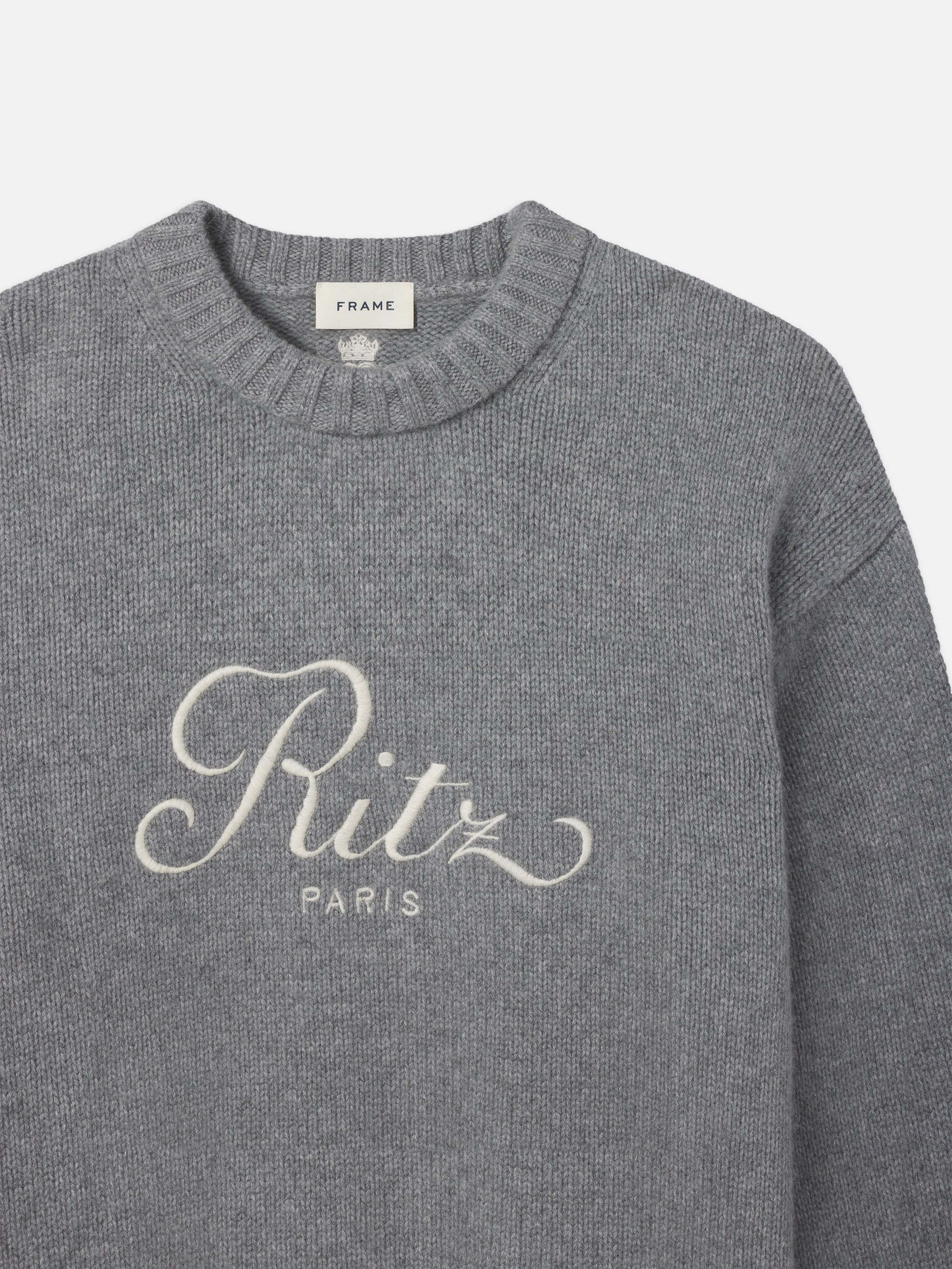 Premium Ritz Unisex Cashmere Sweater - Soft Grey Melange | Luxury Winter Pullover for Men & Women | Perfect for Office, Travel & Casual Outings