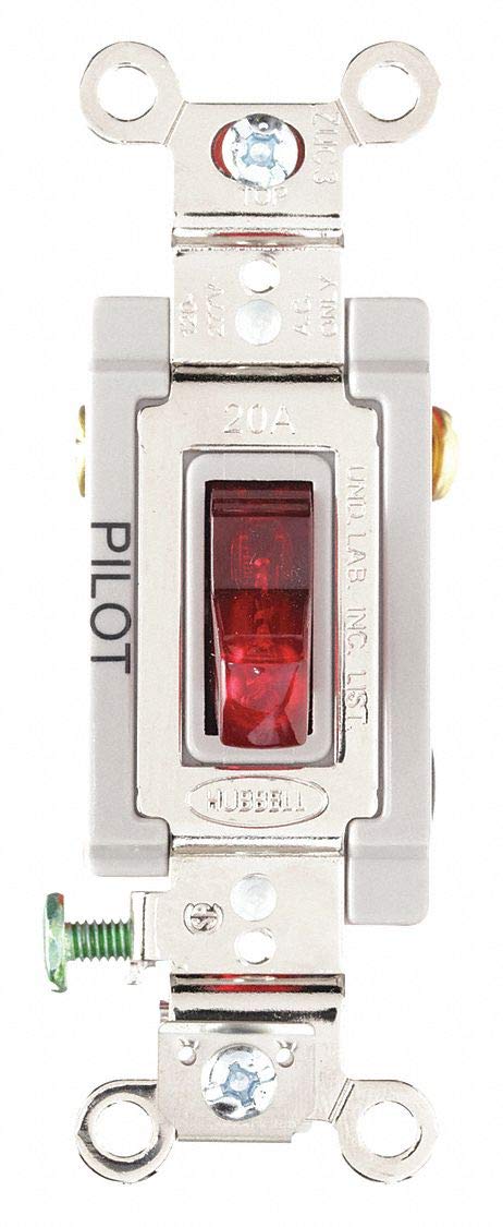 3-Way Pilot Light Wall Switch - Maintained T-Style Switch for Home & Office Lighting Control | Perfect for Hallways, Staircases & Multi-Entry Rooms