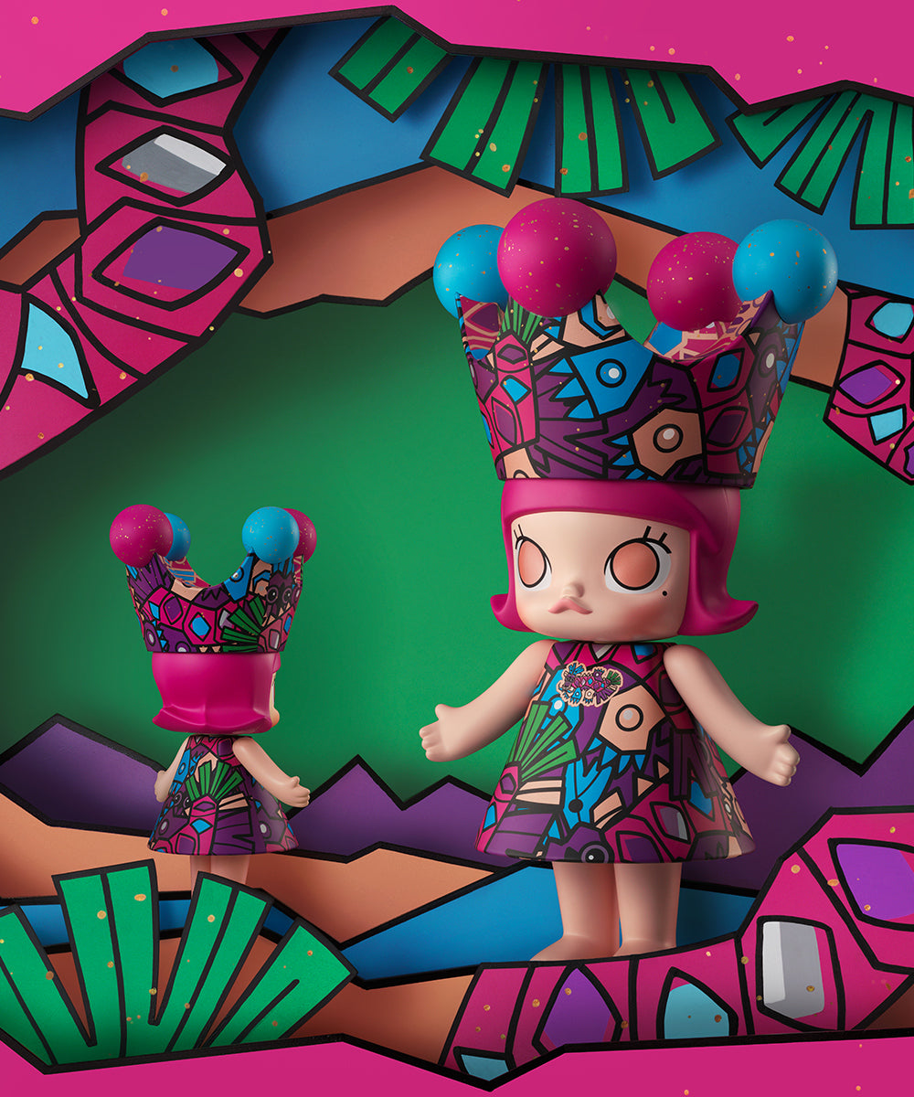 POP MART MEGA Royal Molly 400% HAN MEILIN Limited Edition Collectible Art Figure - Perfect for Display, Gift Giving & Anime Decor
