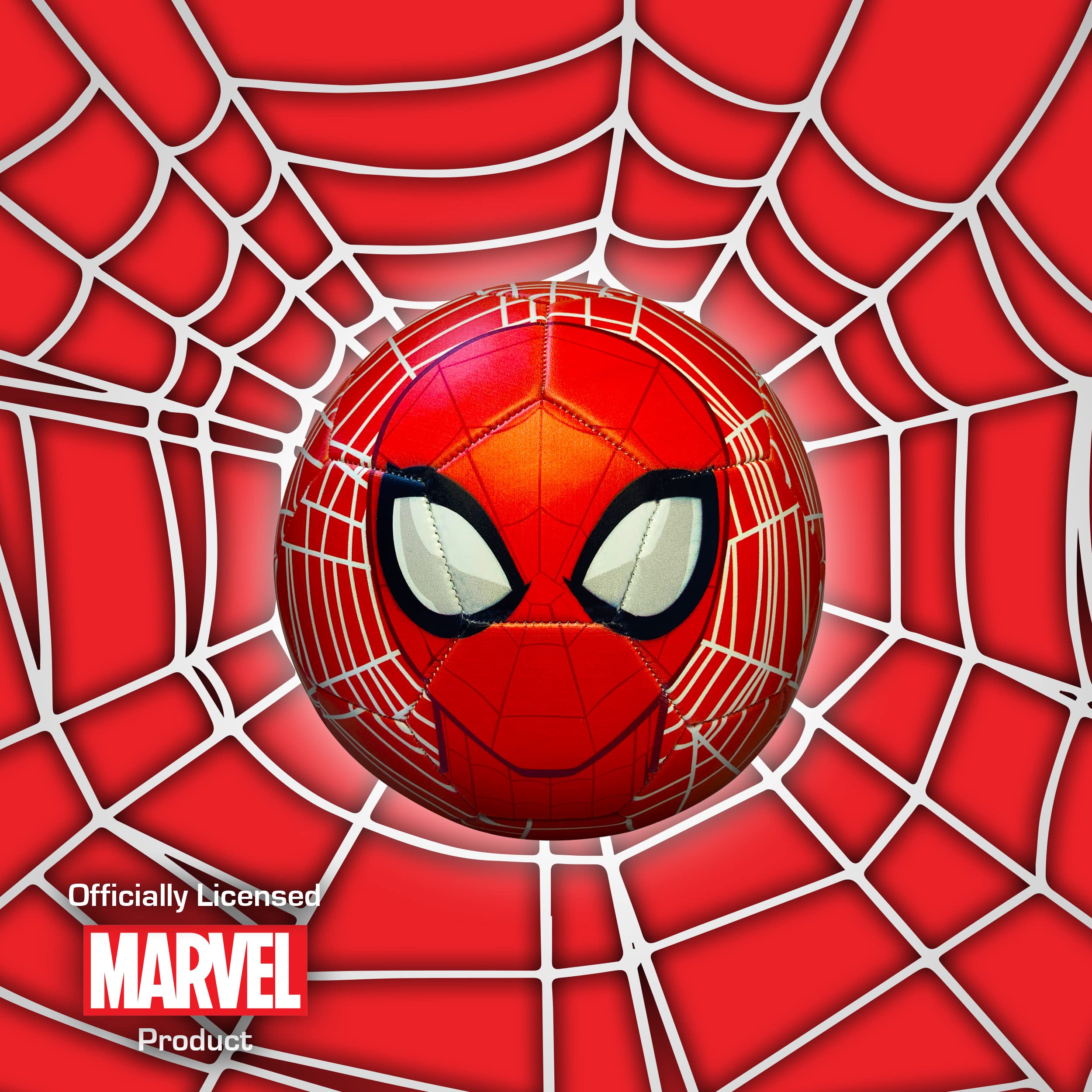 Official Capelli Sport Marvel Spider-Man Soccer Ball - Size 5 for Kids & Adults - Perfect for Training, Matches, and Superhero-Themed Gifts