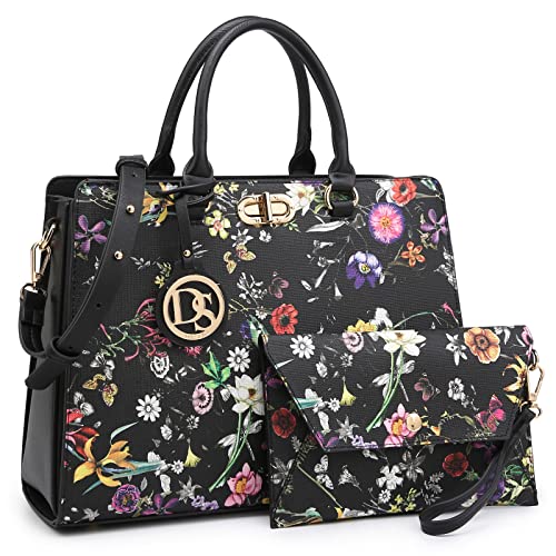 2 Black Floral