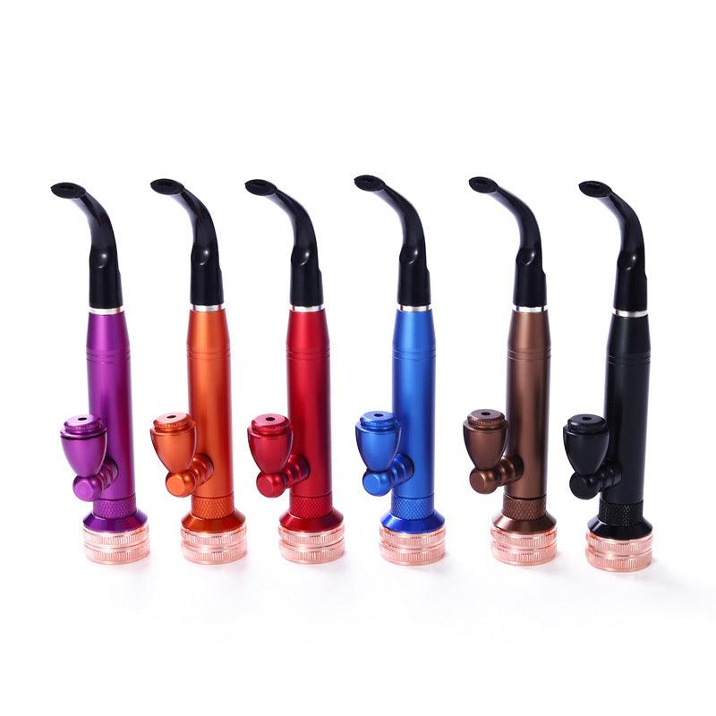 Premium Aluminum Alloy Smoking Pipe Set - Zinc Alloy & Plastic Construction, Multi-Color Options, Lightweight & Removable Design, Easy to Clean | Perfect for Travel, Camping, and Personal Use