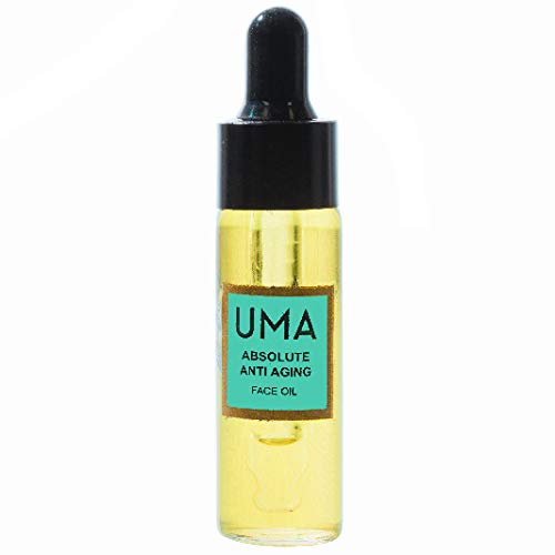 UMA Oils Absolute Anti-Aging Face Oil - 0.5 fl.oz | Organic Facial Treatment for Wrinkles & Fine Lines | Perfect for Nighttime Skincare Routine & Dry Skin Care