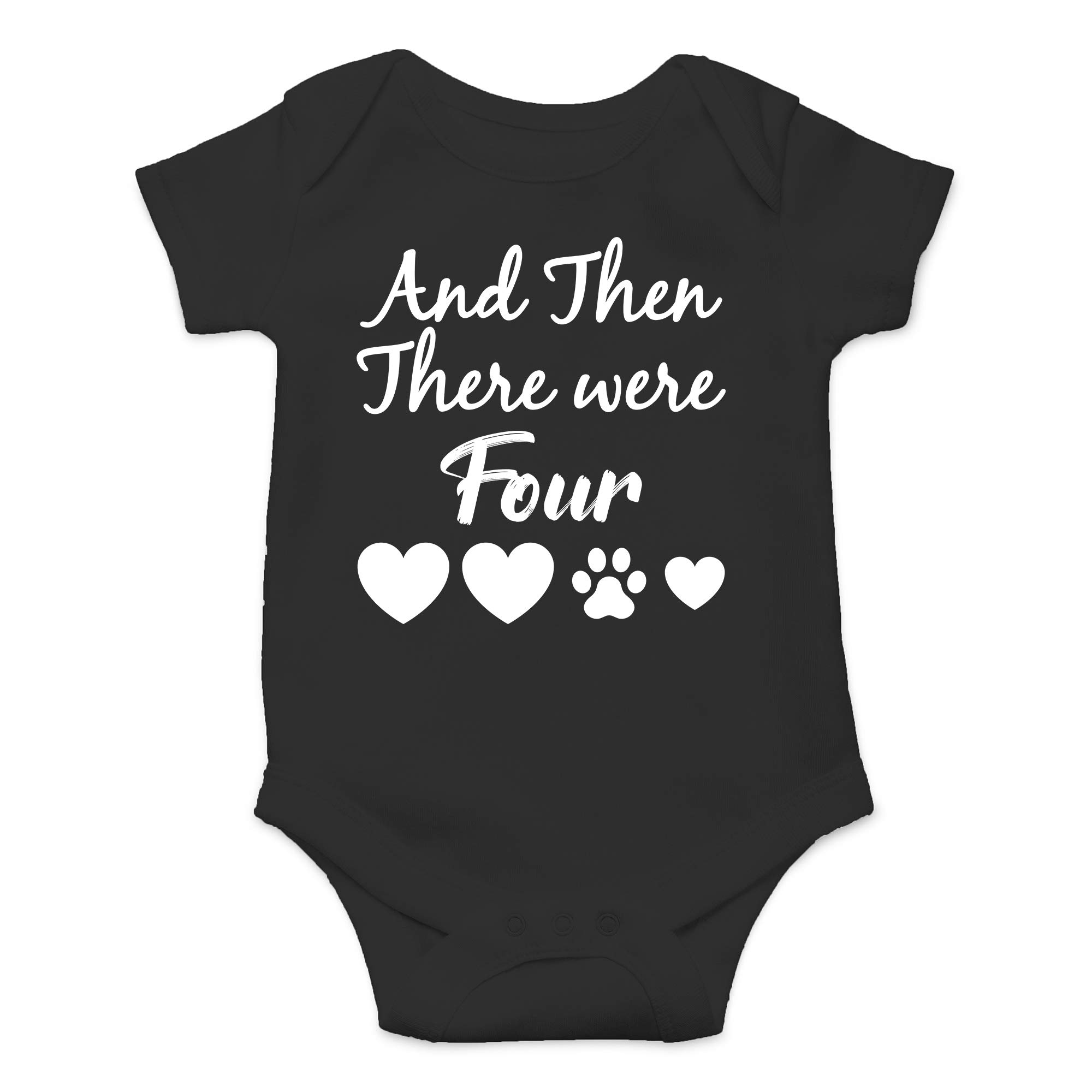Funny Newborn Bodysuit Outfits for Boys & Girls | CBTwear And Then There Were Four Baby Clothes | Perfect for Photo Shoots, Baby Showers & First Outings