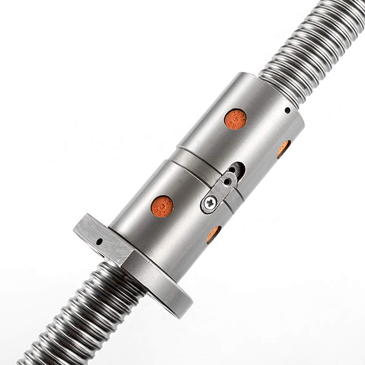 High Precision Double Nut Ball Screw DFU2505 RM2505 - 25mm Diameter, 20.47 Inch (520mm) Length - CNC Machine Parts for Milling, Lathe & 3D Printing Applications