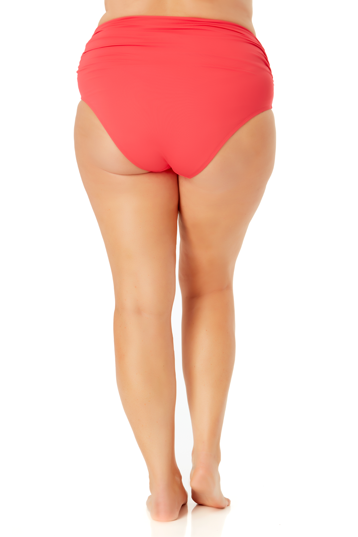 Anne Cole Plus Size Convertible High Waist Shirred Swim Bottom - Comfortable Swimwear for Women, Perfect for Beach, Pool & Vacation