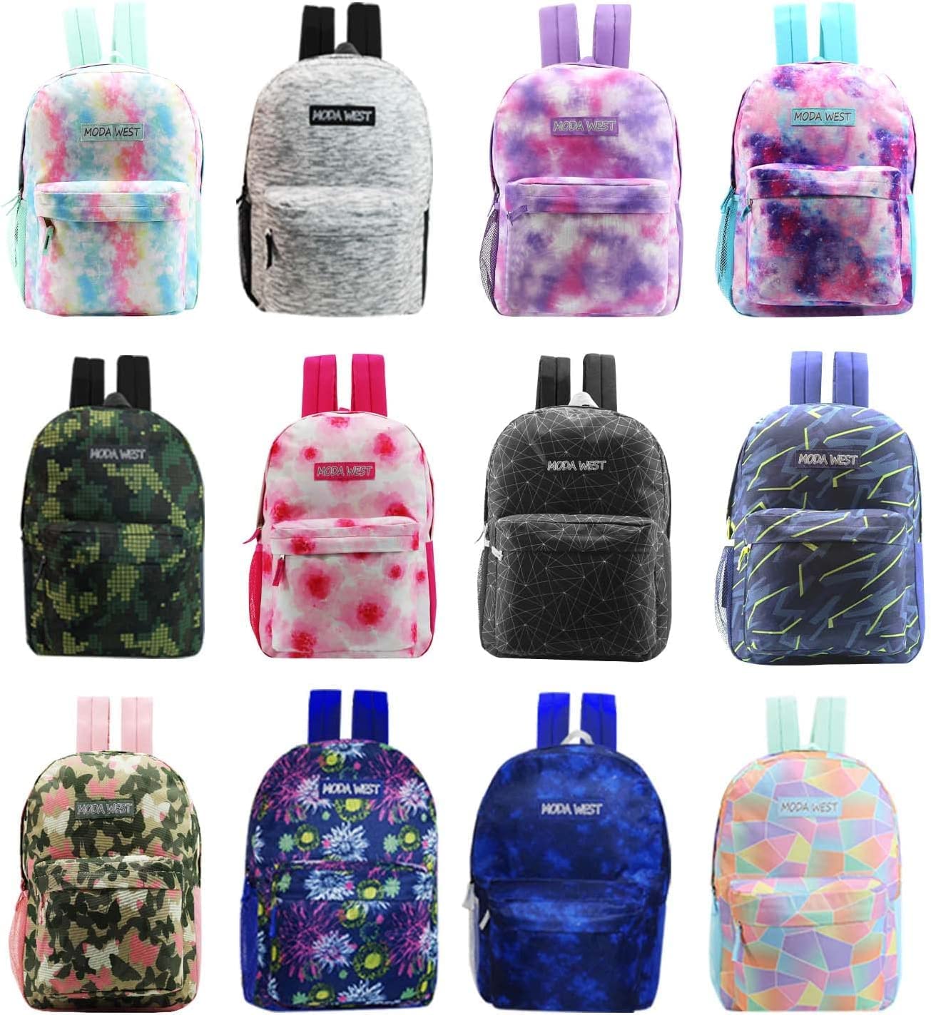 Wholesale Bulk Case of 12 Unisex Backpacks & 12 Winter Sets - Cold Weather Essentials for Emergency Kits, Homeless Shelters & Charity Donations - Perfect for Winter Survival, Outdoor Activities & Community Aid Programs
