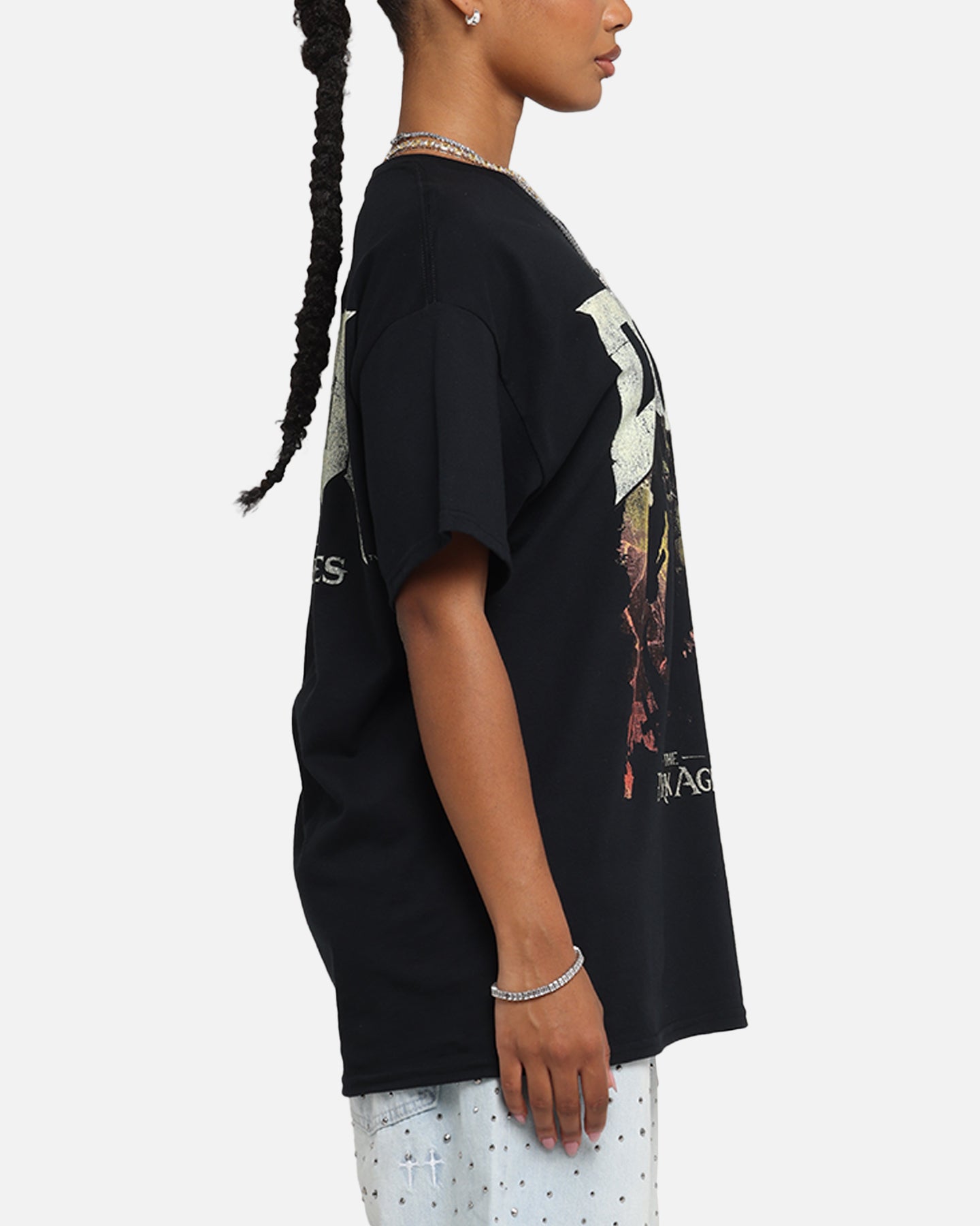 73 Studio X Doom Dark Ages Graphic T-Shirt for Men - Black Cotton Tee with Vintage Print | Gaming Merchandise & Casual Streetwear