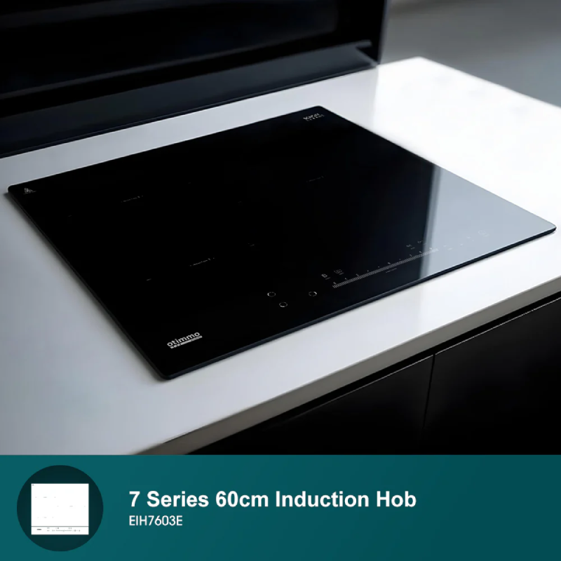 EuropAce EIH7603E 7 Series 60cm Built-in Induction Cooktop - Fast Heating, Energy Efficient, Touch Control - Perfect for Modern Kitchens & Small Spaces
