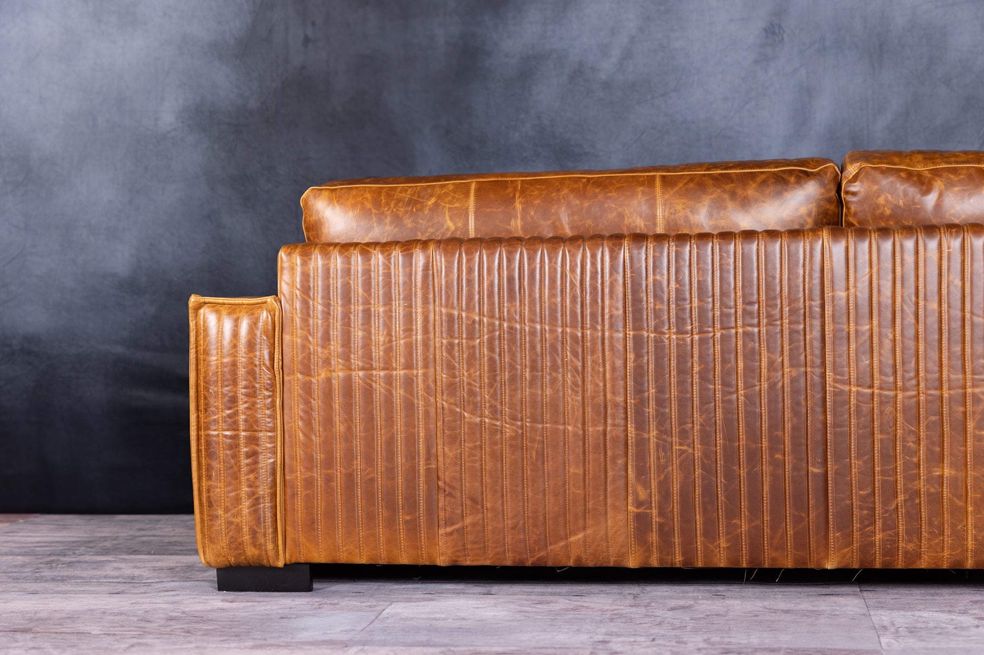 Royal Admiral Genuine Leather Sectional Sofa - Modern L-Shaped Couch for Living Room, Family Room & Home Theater Comfort
