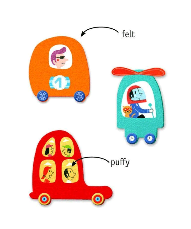 Creative Car Sticker Activity Kit for Kids by Djeco – Fun DIY Sticker Art for Boys & Girls, Perfect for Travel, Birthday Gifts & Classroom Crafts