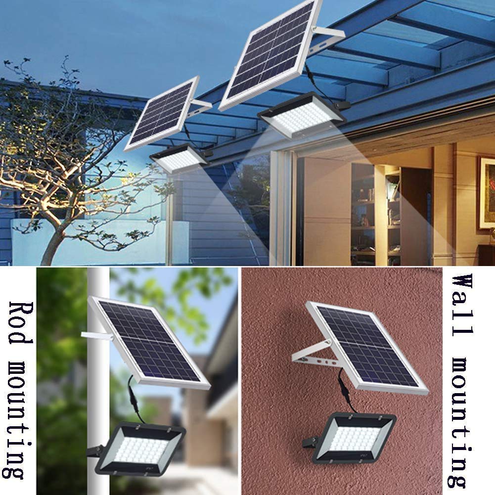 YAOJIA 100W Solar LED Work Light - IP66 Waterproof Outdoor Floodlight with Motion Sensor | Bright Security Lighting for Garden, Yard, Construction & Camping (Solar Powered, Weatherproof) - Perfect for Nighttime Safety & Outdoor Activities