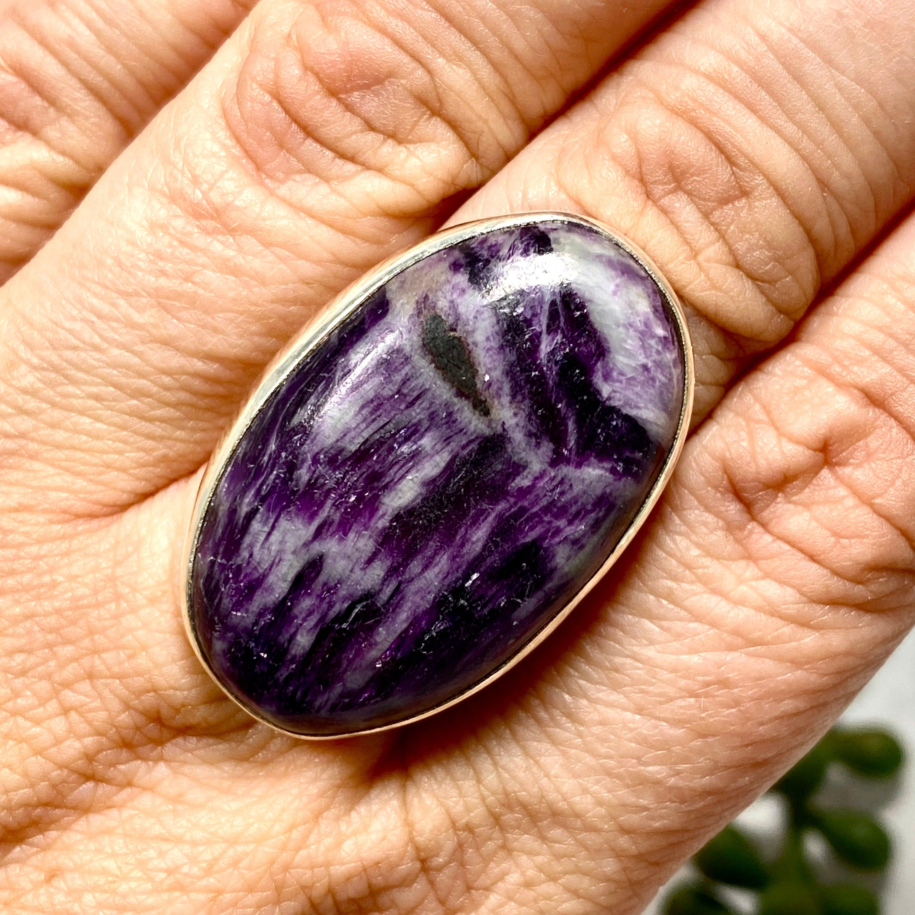 Kammererite Oval Cabochon Ring Size 7 - KRGJ2389 | Handmade Gemstone Jewelry for Women, Perfect for Gift Giving & Special Occasions
