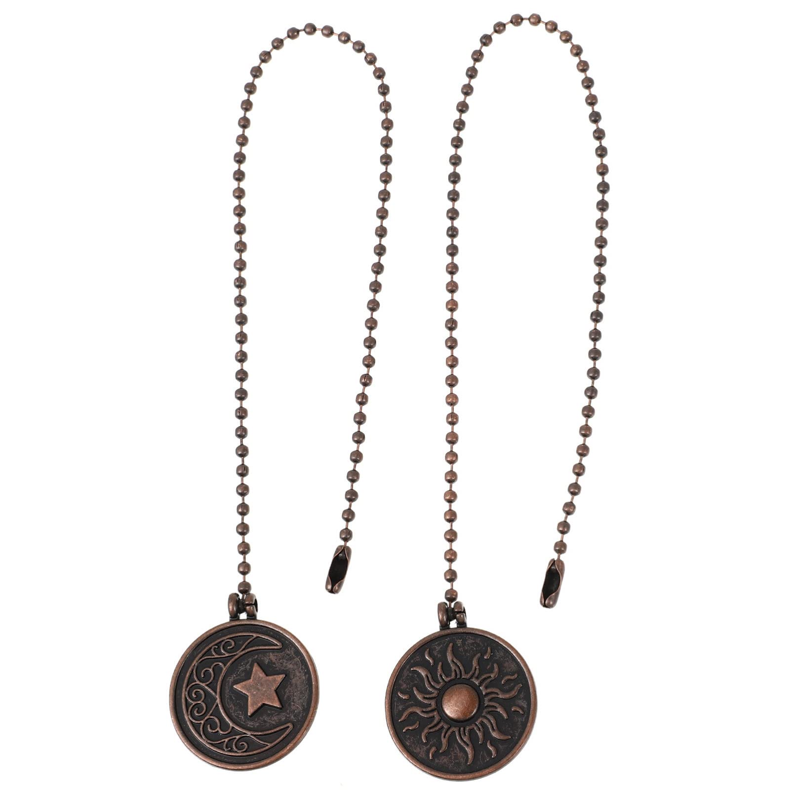 OSALADI Decorative Bronze Pull Chain for Ceiling Fan - Elegant Fan Chain Extender Replacement - Perfect for Bedroom, Living Room & Patio