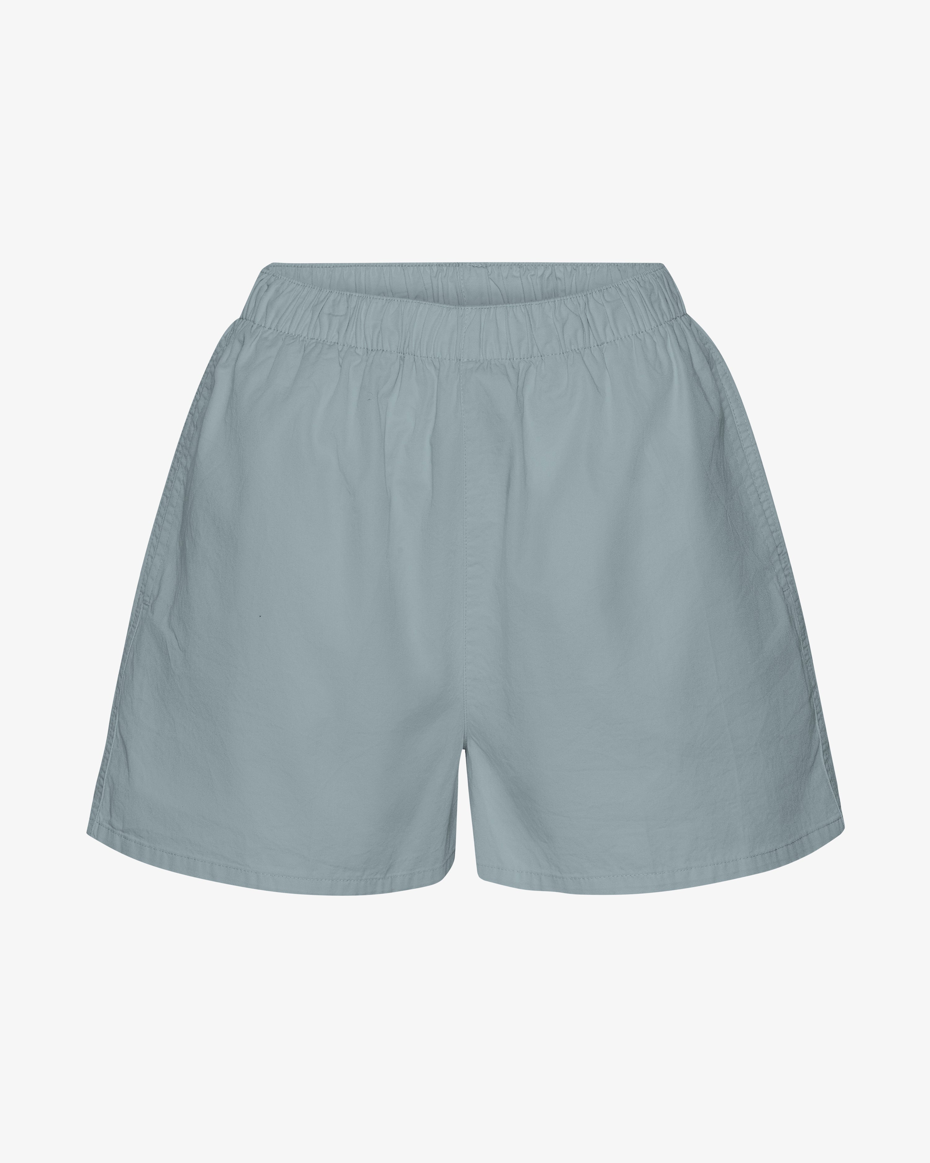 Organic Cotton Women's Twill Shorts - Steel Blue | Comfortable Casual Wear for Summer, Travel & Outdoor Activities