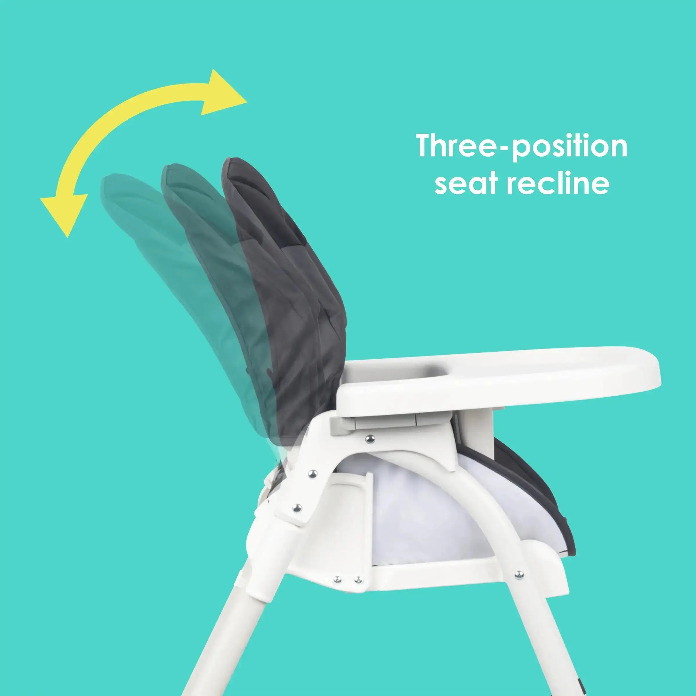 Portable Flat Fold High Chair for Babies & Toddlers - Lightweight, Space-Saving Baby Dining Chair for Home, Restaurant & Travel Use