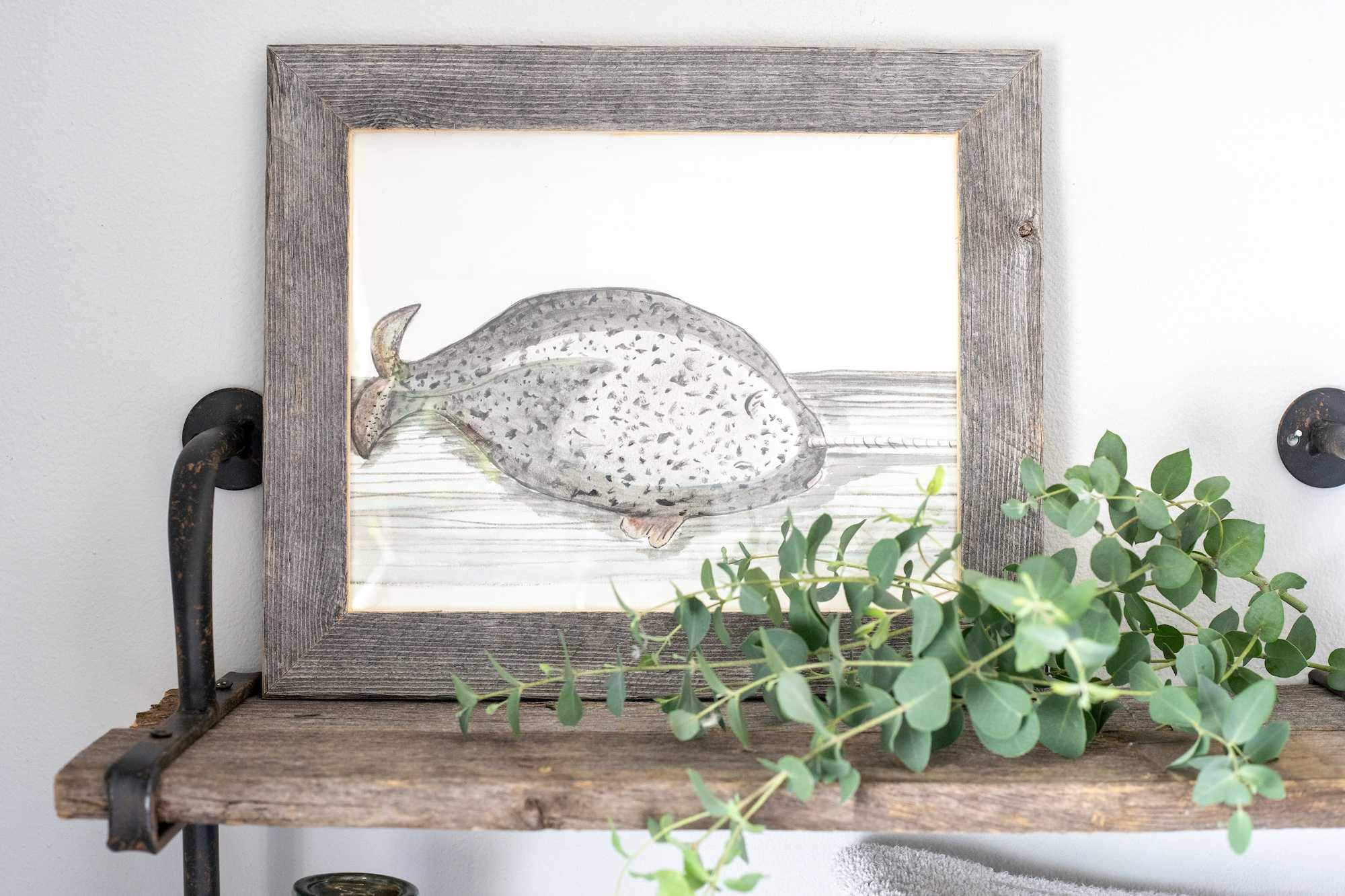 HomeRoots 8.5x11 Inch Natural Weathered Gray Wood Picture Frame - Perfect for Wall Decor, Family Photos & Home Office Display
